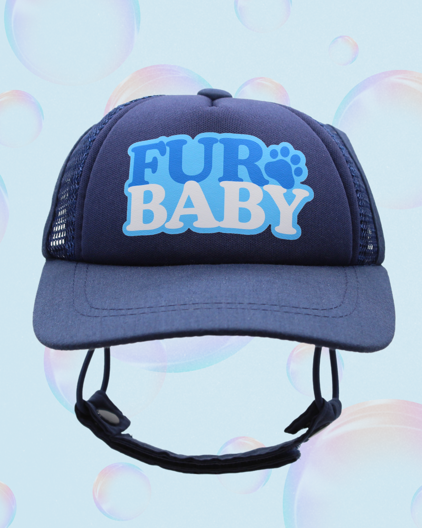 fur baby bubble text