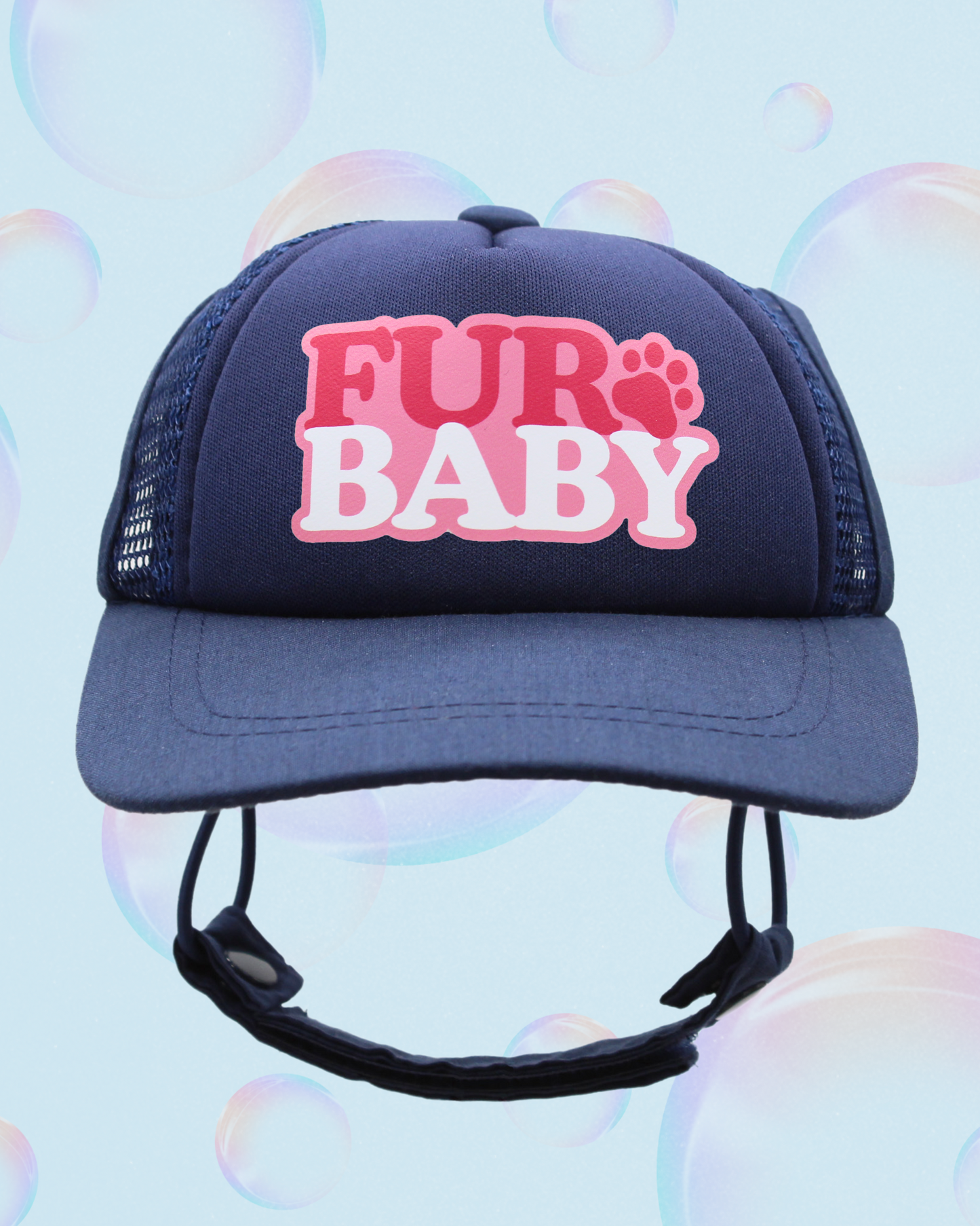 fur baby bubble text