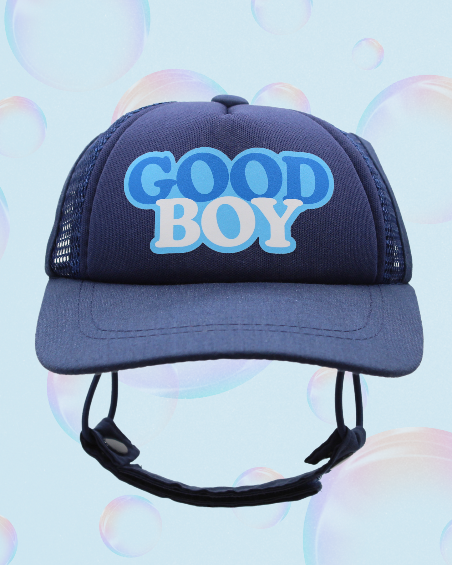 good boy bubble text