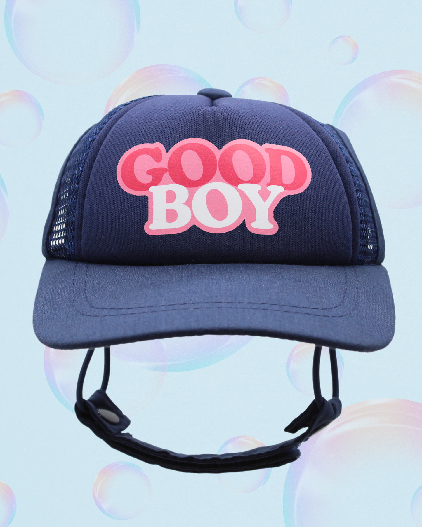 good boy bubble text