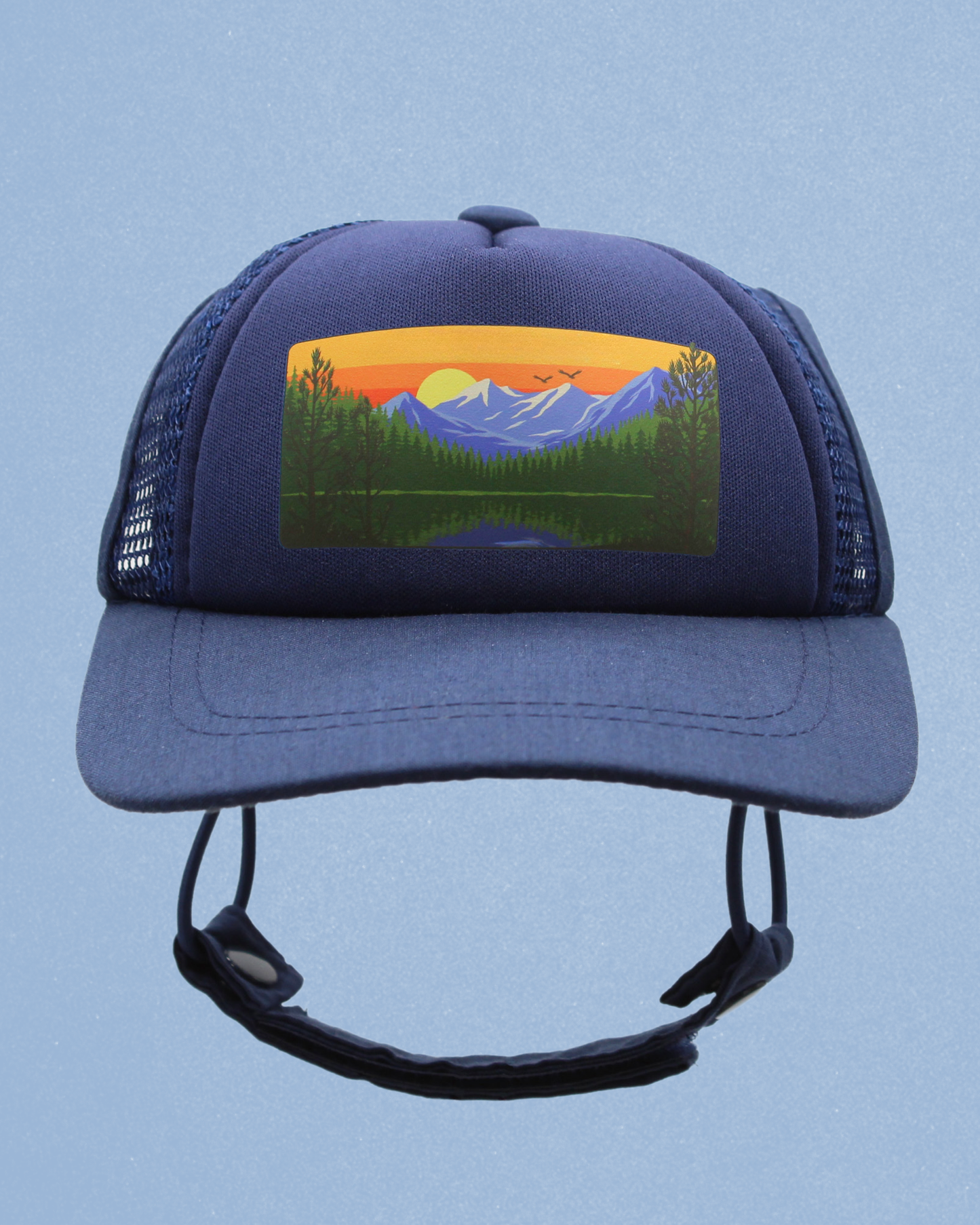 mountain lake cat hat