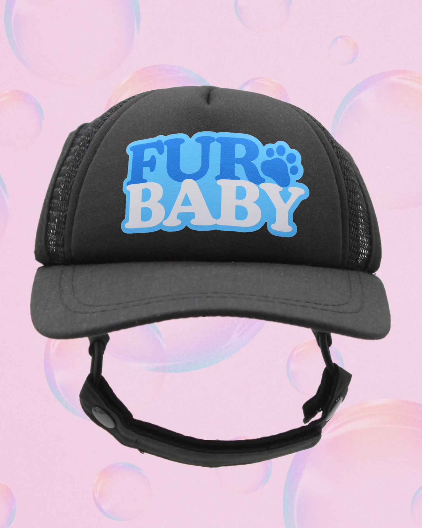 fur baby bubble text