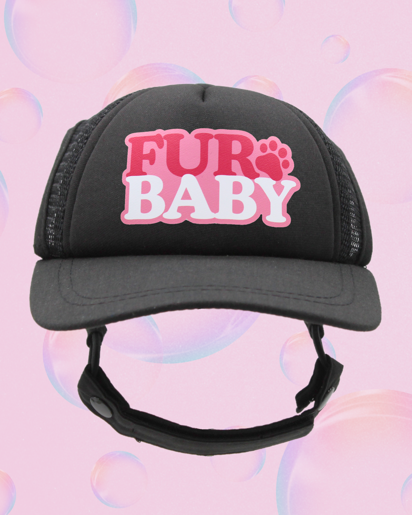 fur baby bubble text