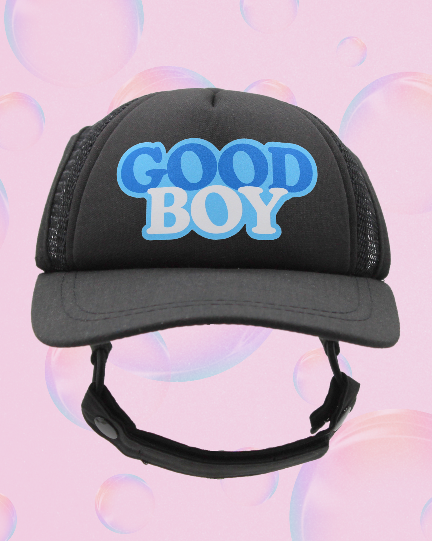 good boy bubble text