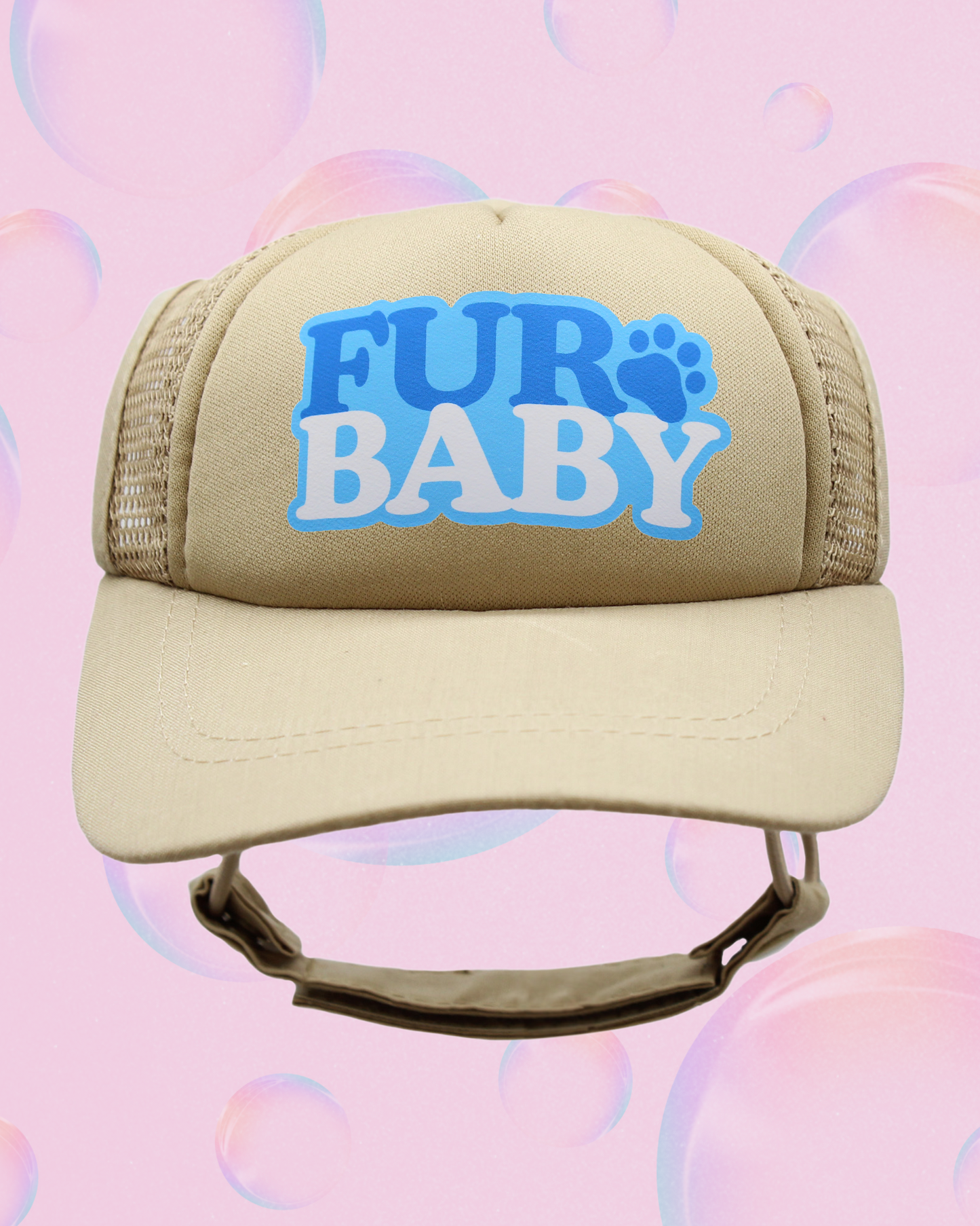 fur baby bubble text