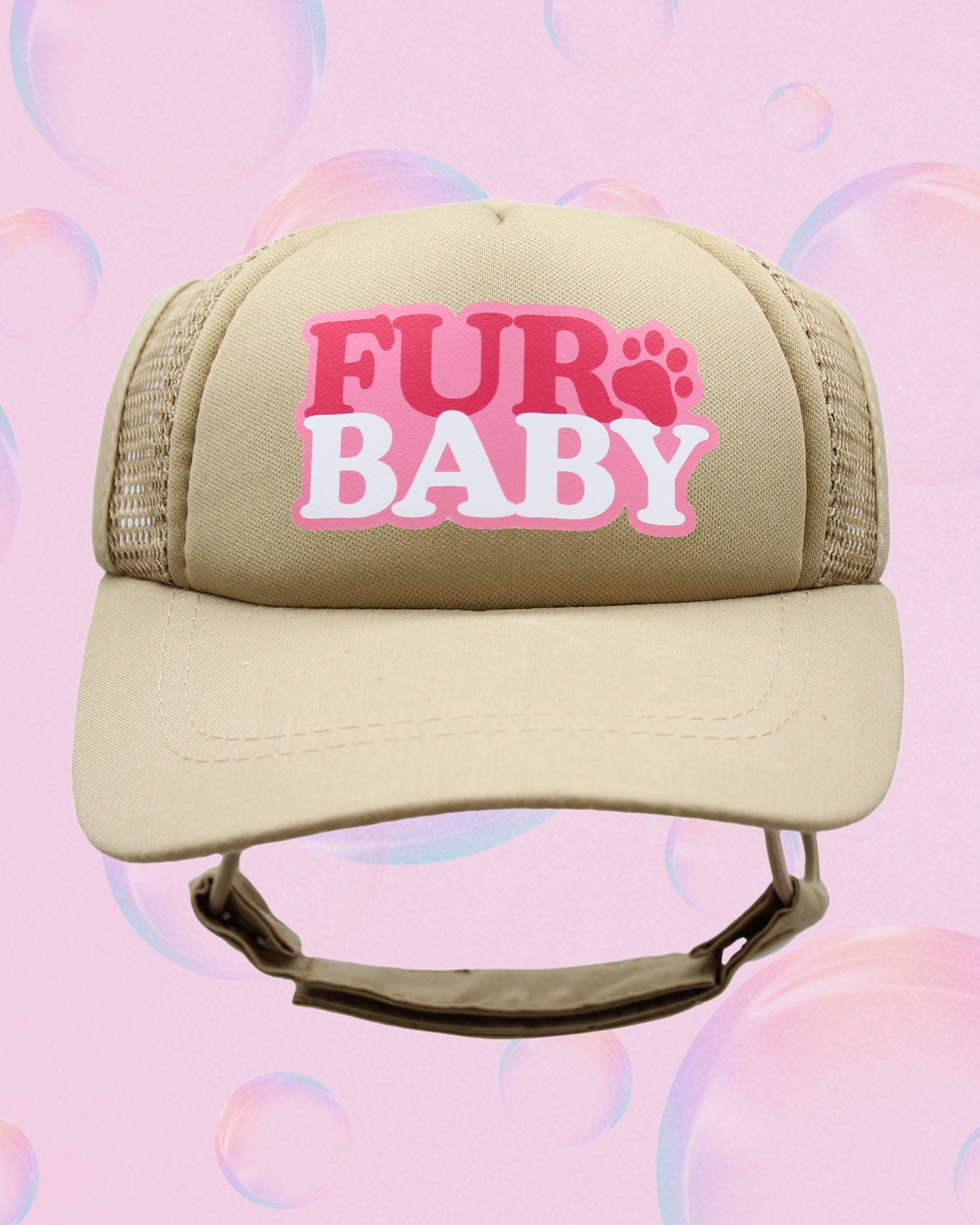fur baby bubble text