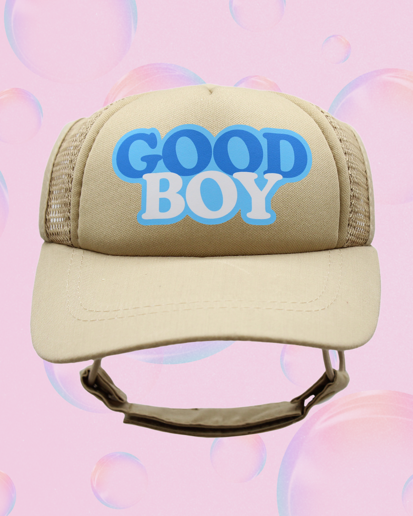 good boy bubble text