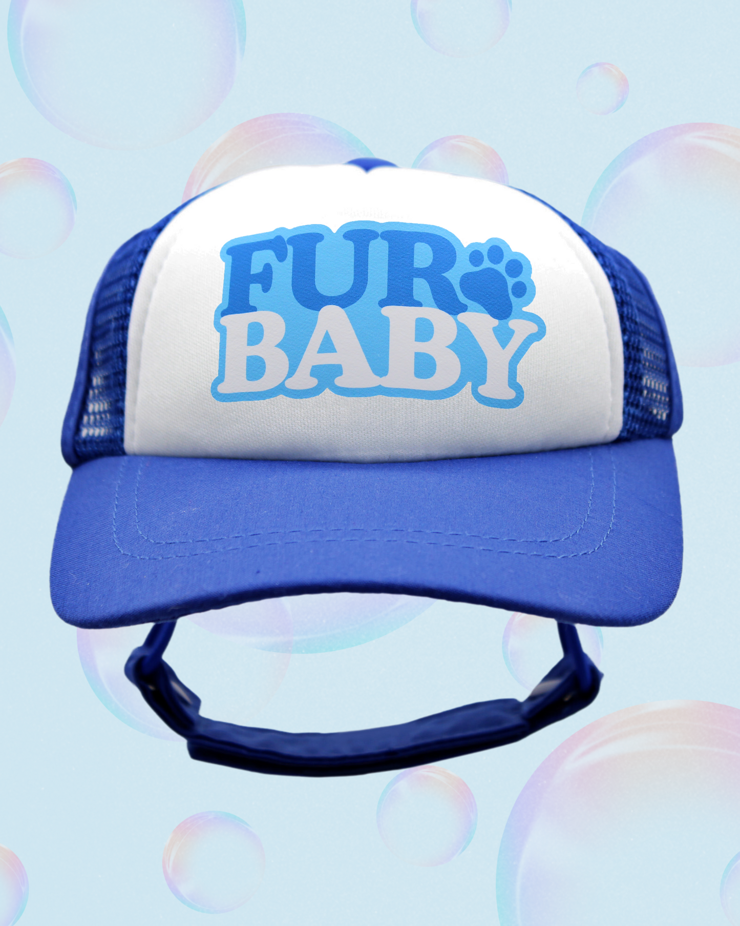fur baby bubble text