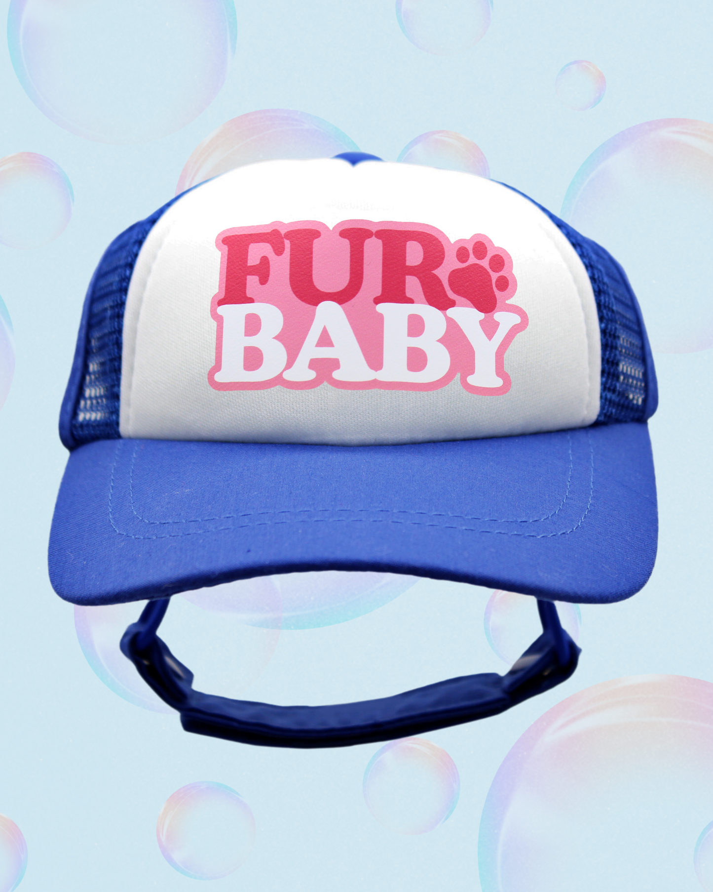fur baby bubble text