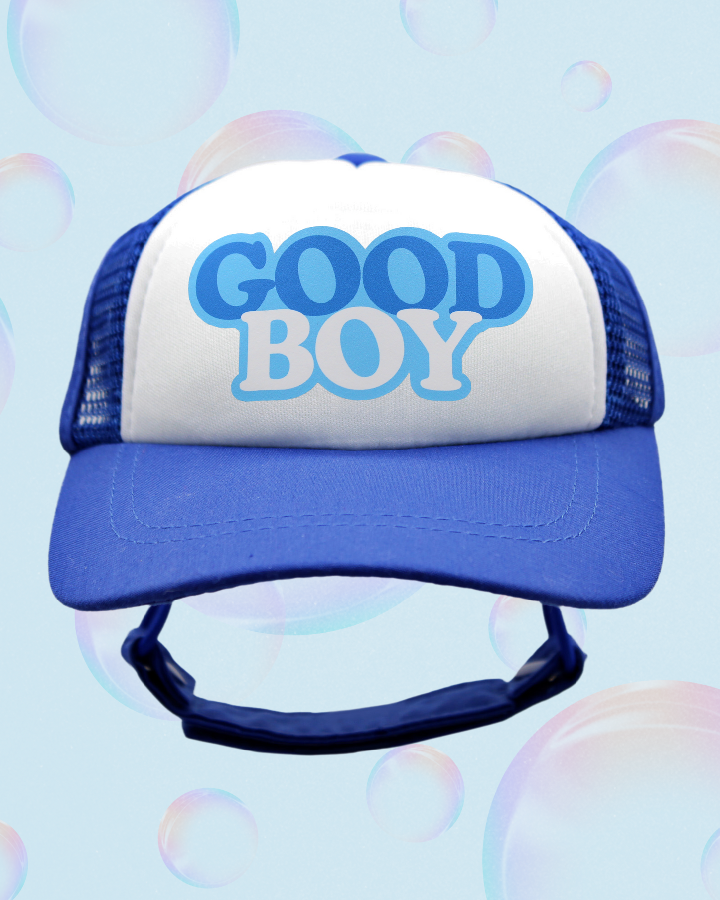 good boy bubble text