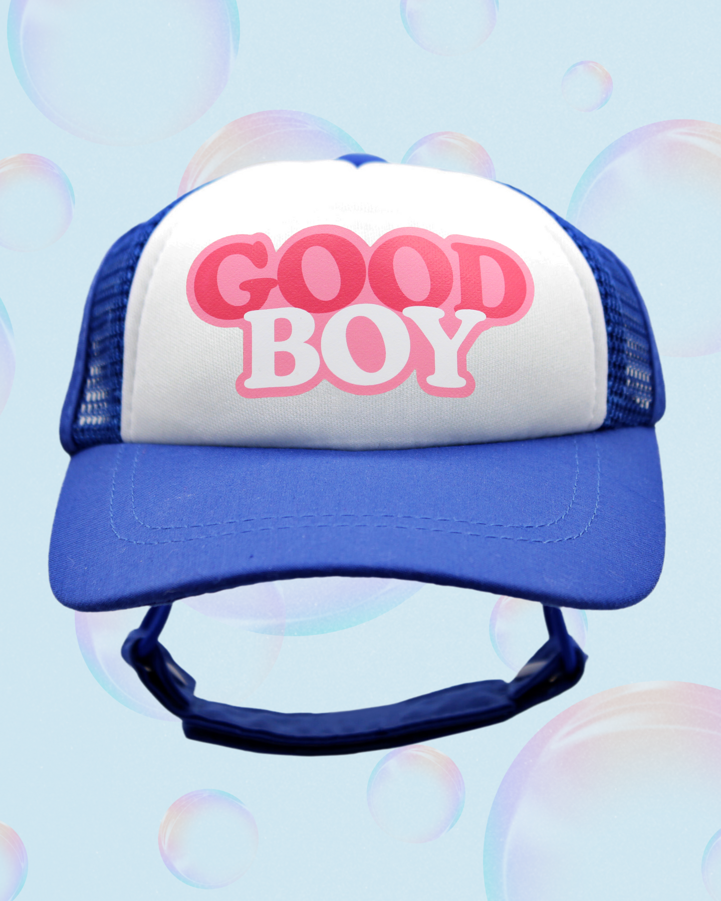 good boy bubble text