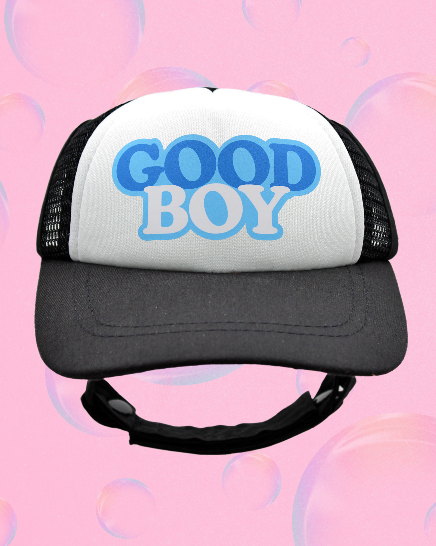 good boy bubble text