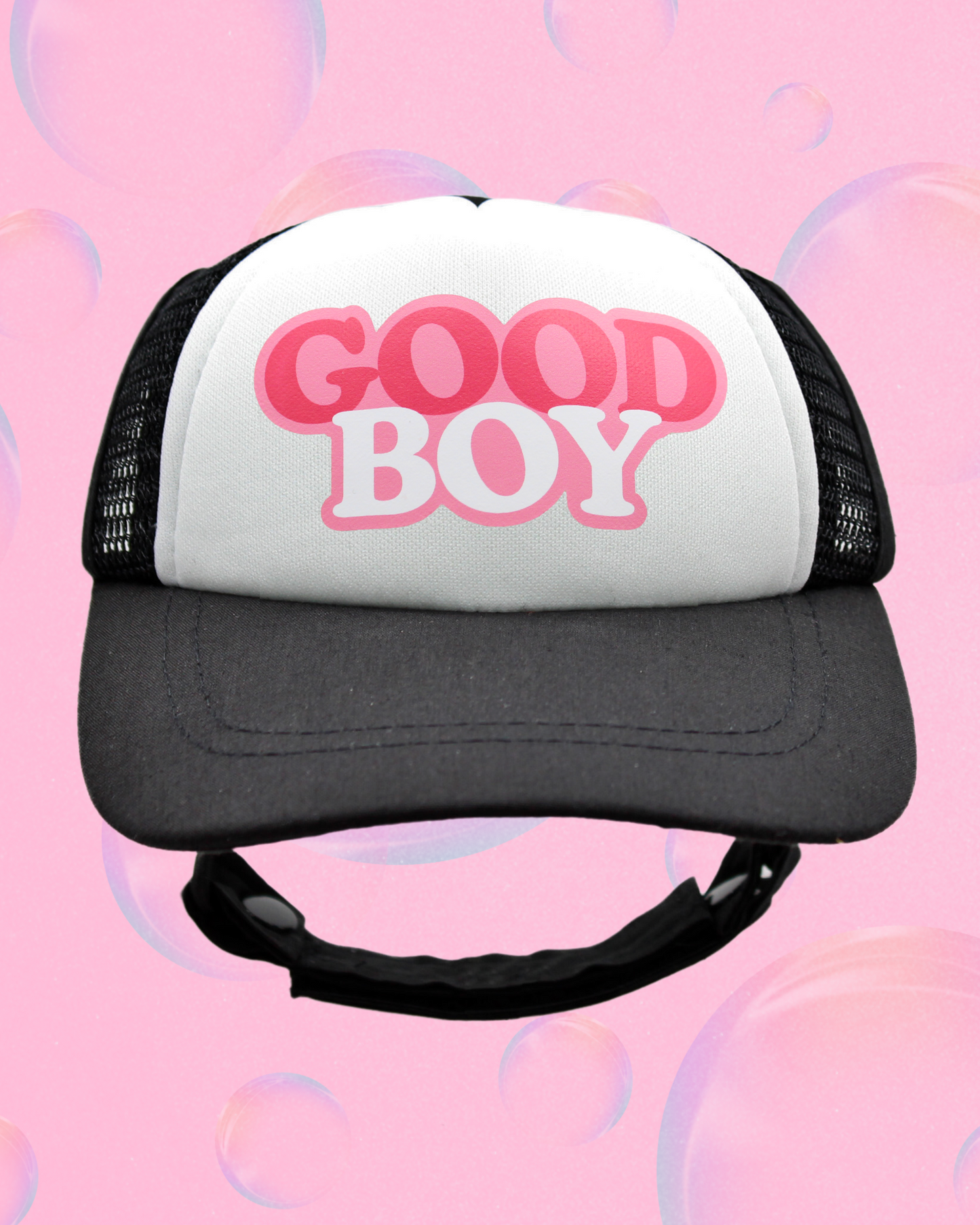 good boy bubble text
