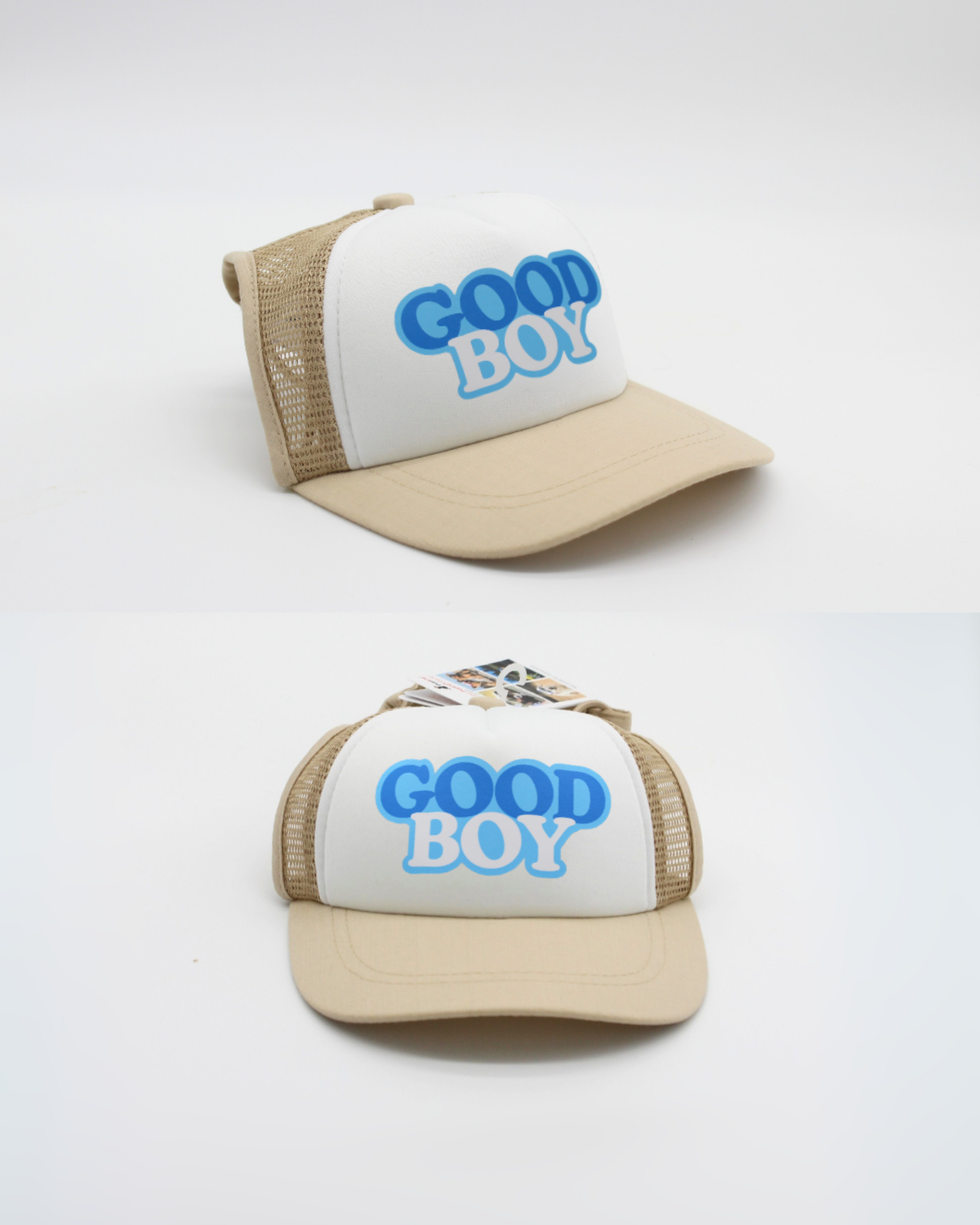 good boy bubble text