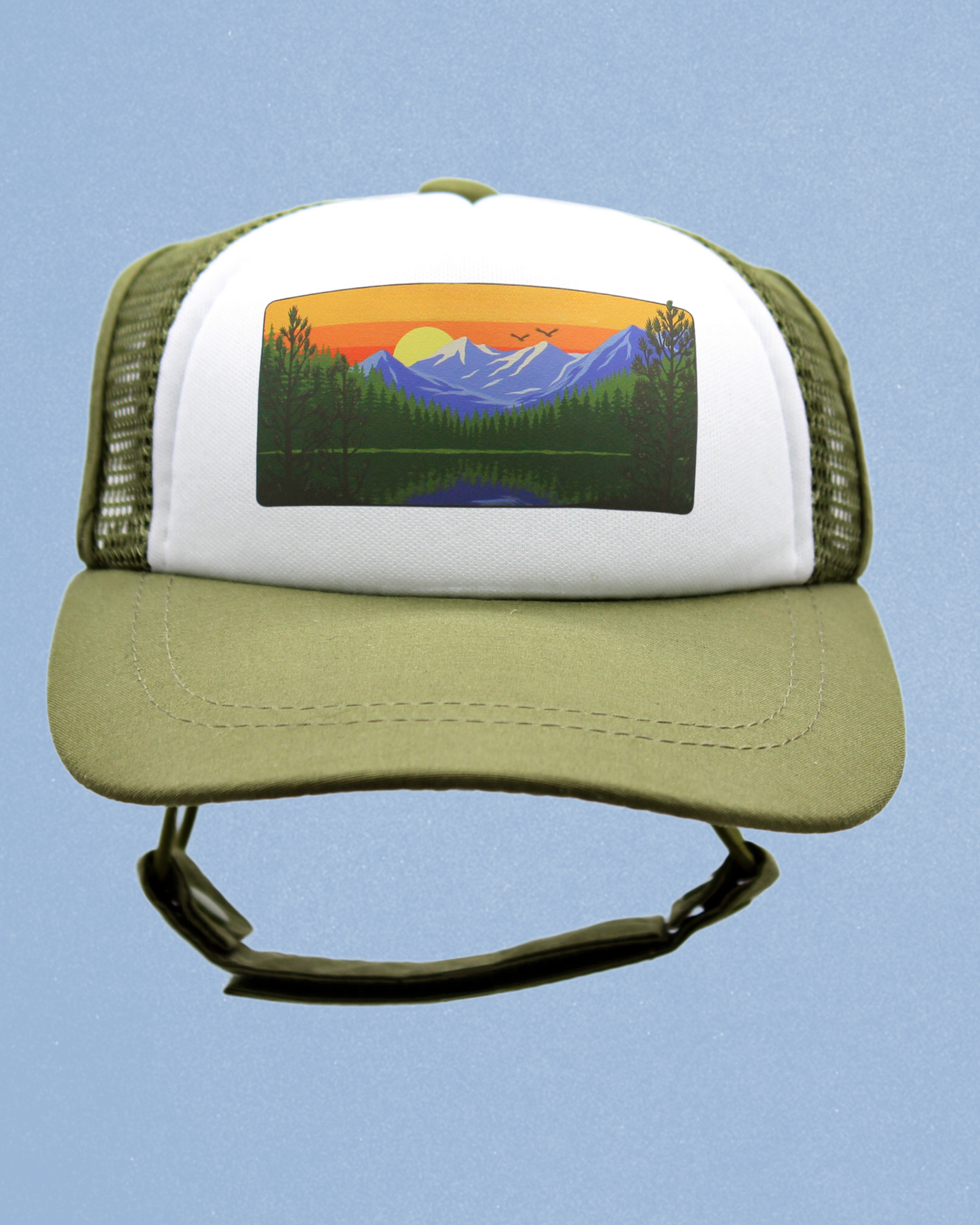 mountain lake cat hat