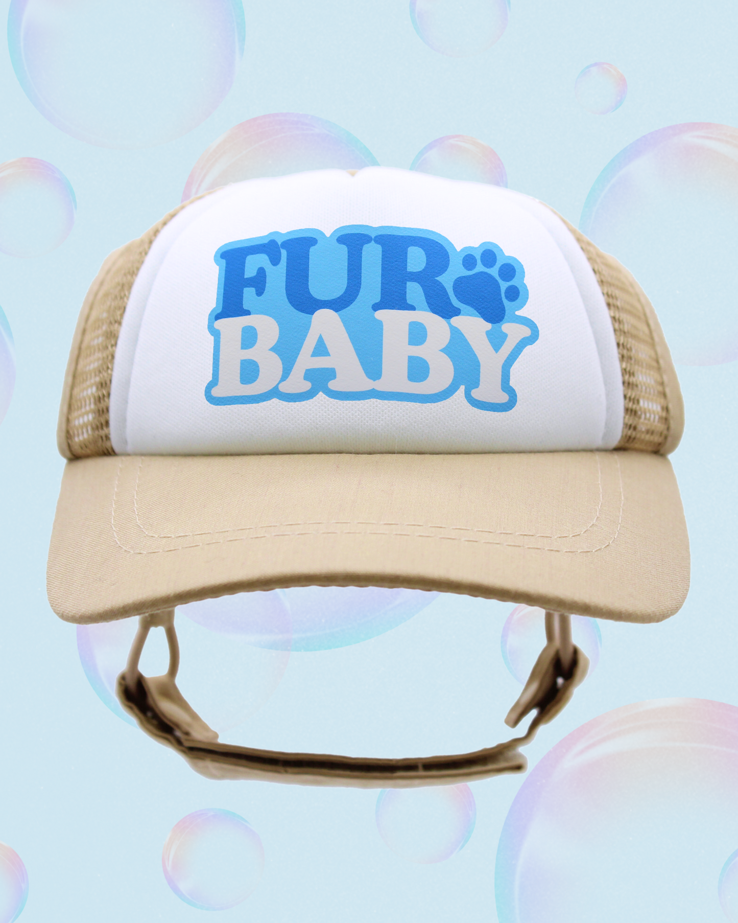 fur baby bubble text