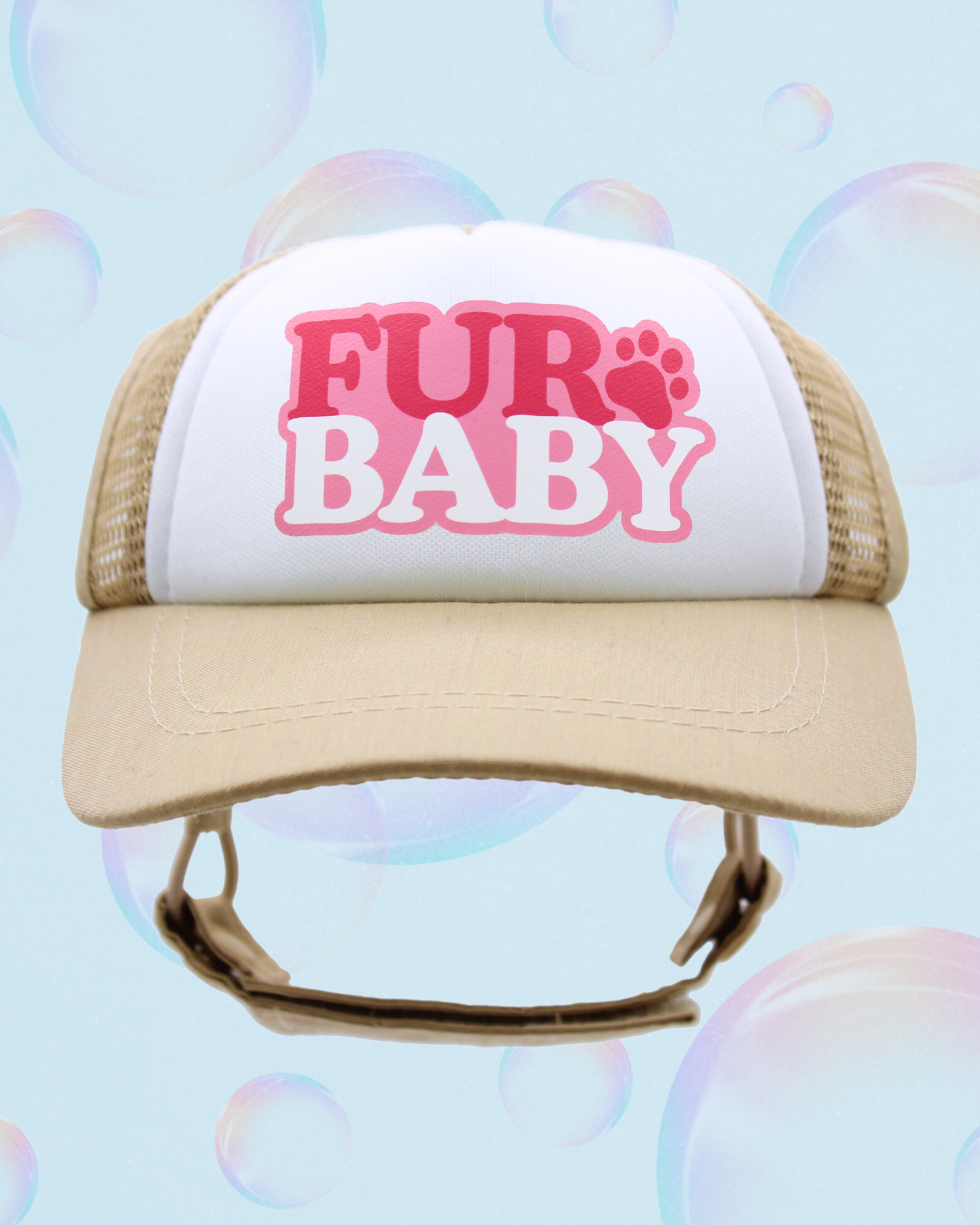fur baby bubble text