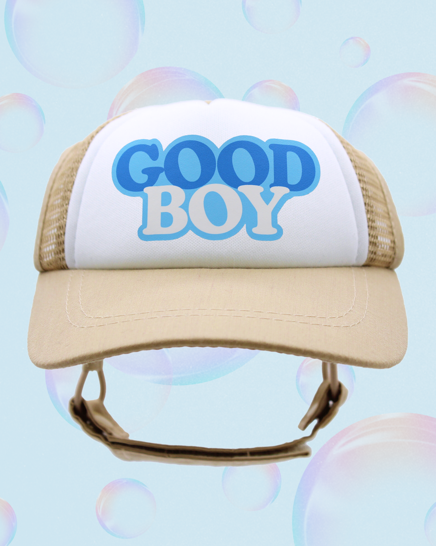 good boy bubble text