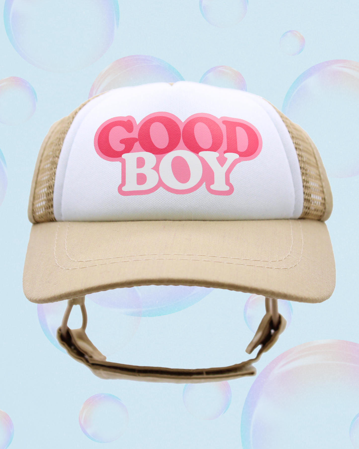 good boy bubble text