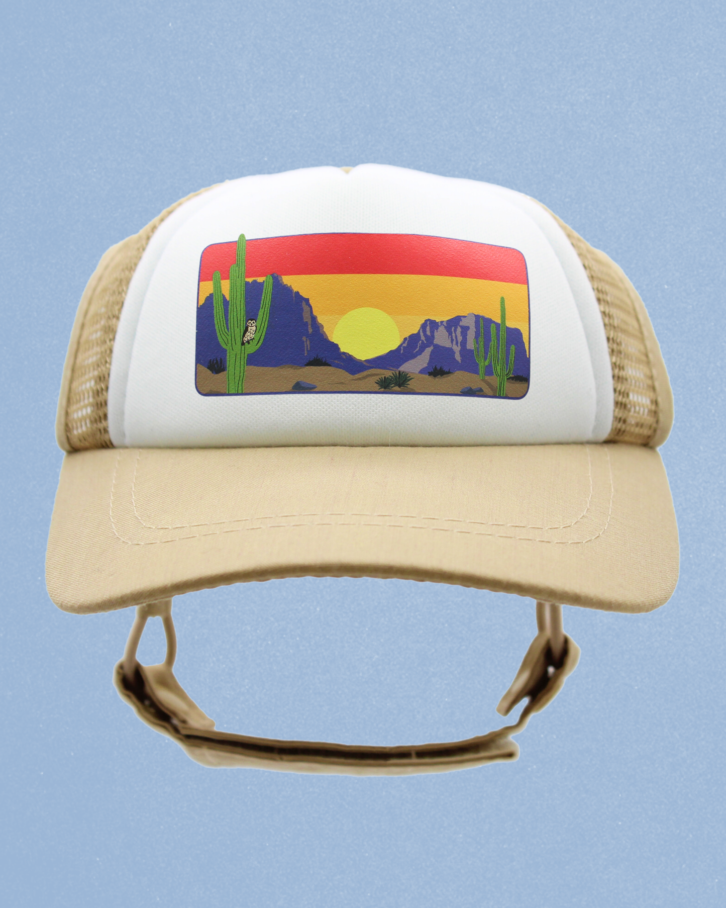 desert owl cat hat
