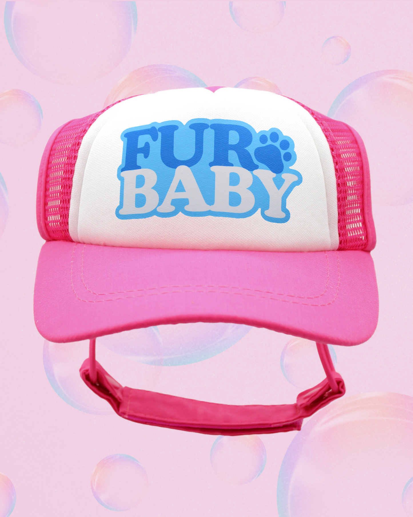 fur baby bubble text