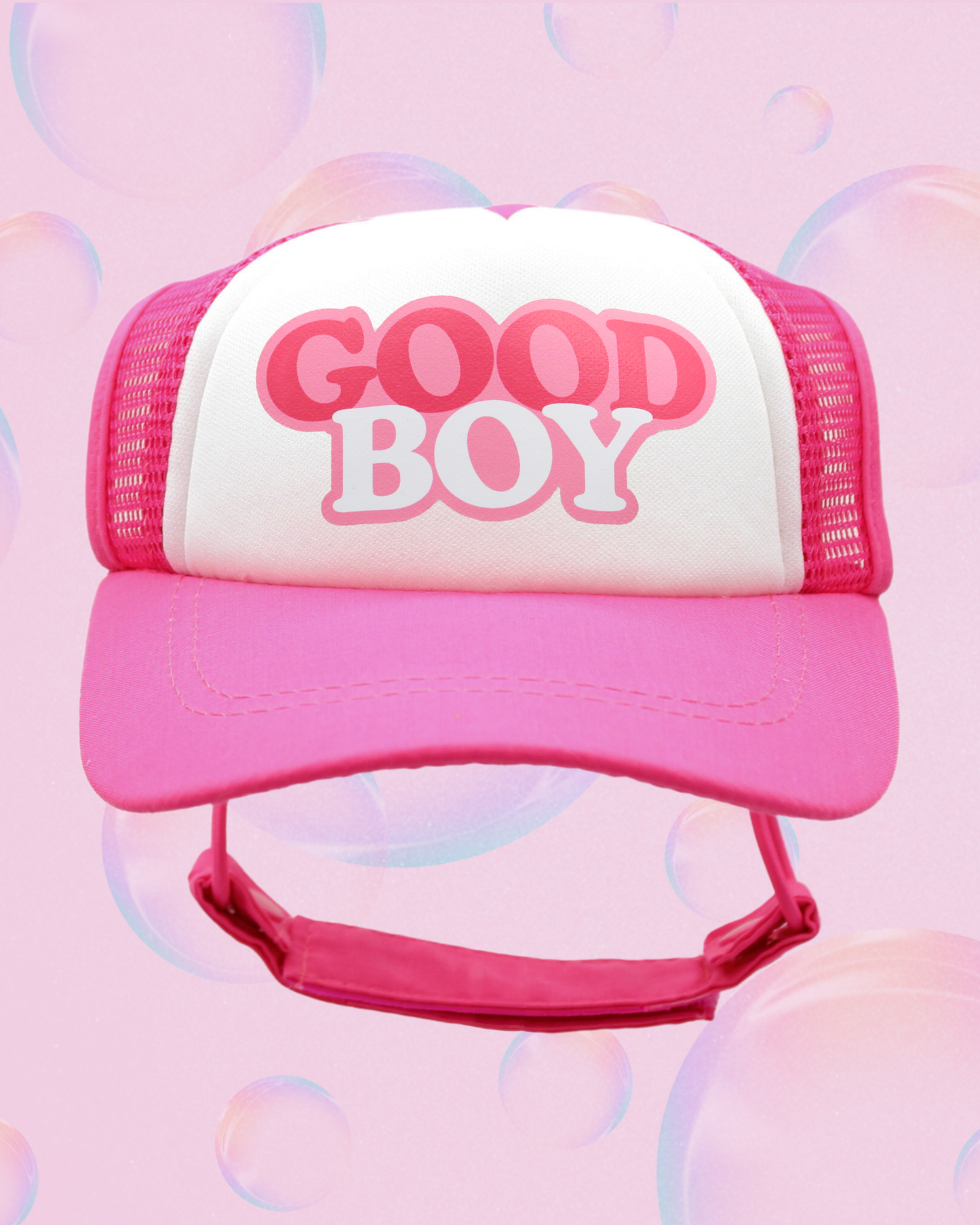 good boy bubble text