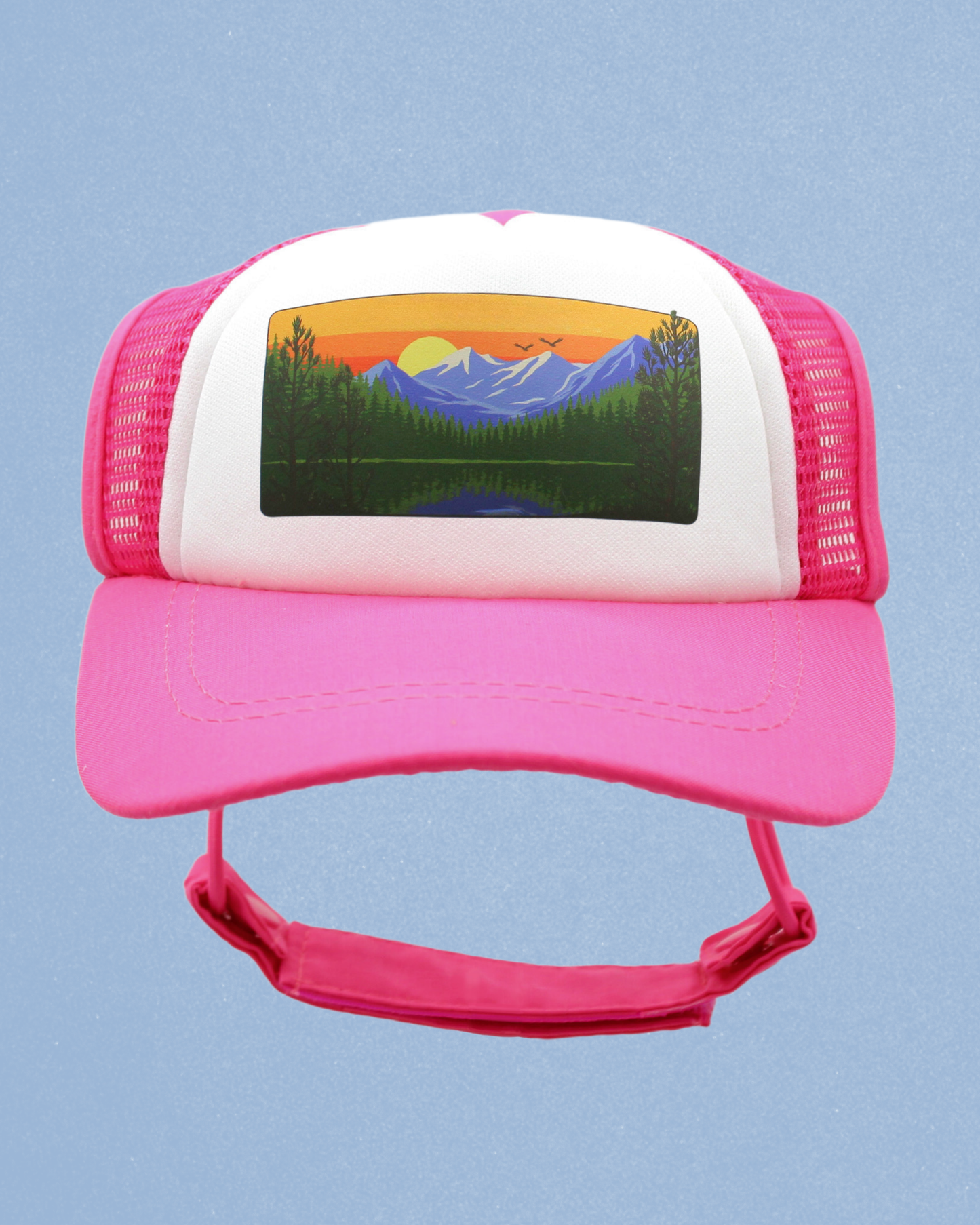 mountain lake cat hat