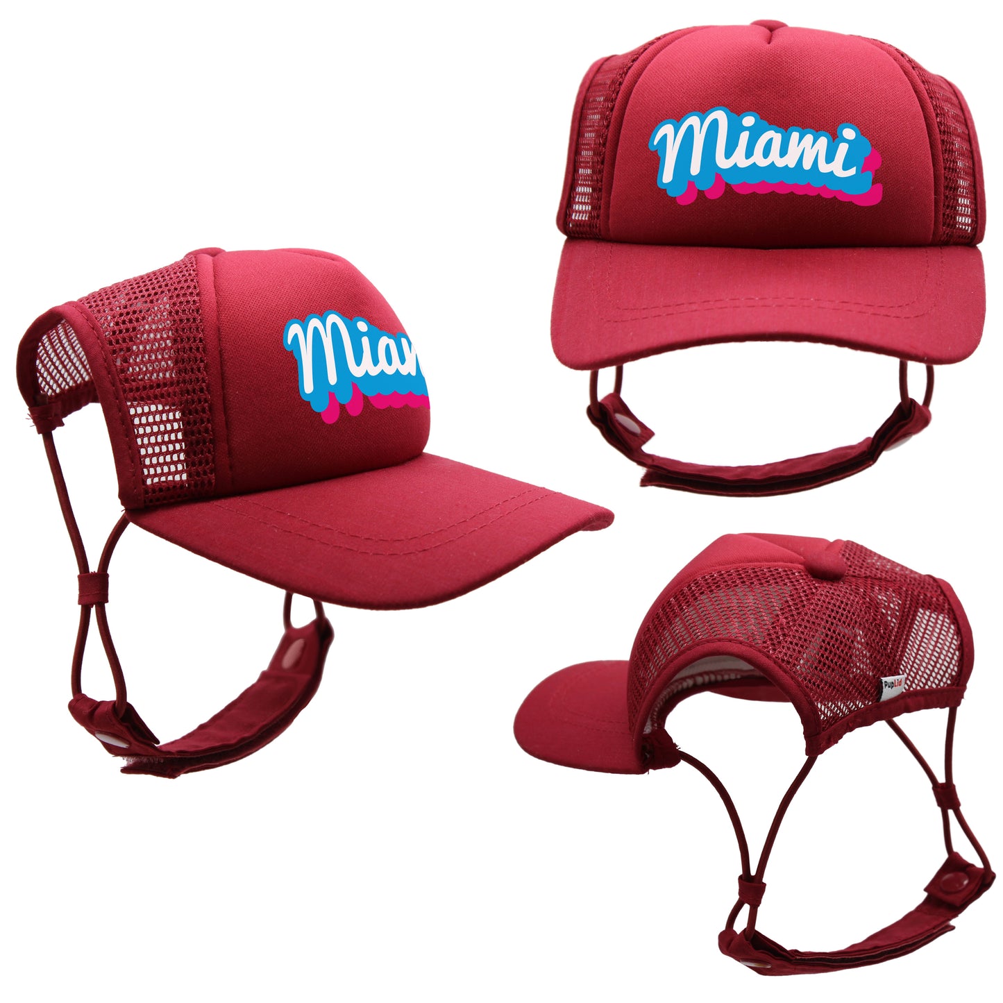 PupLid Cities & States | Solid Colors | Size Tiny Dog Hat