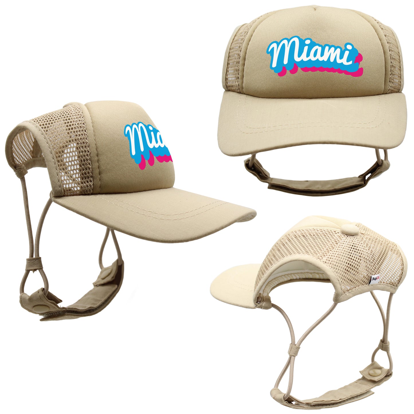PupLid Cities & States | Solid Colors | Size Tiny Dog Hat
