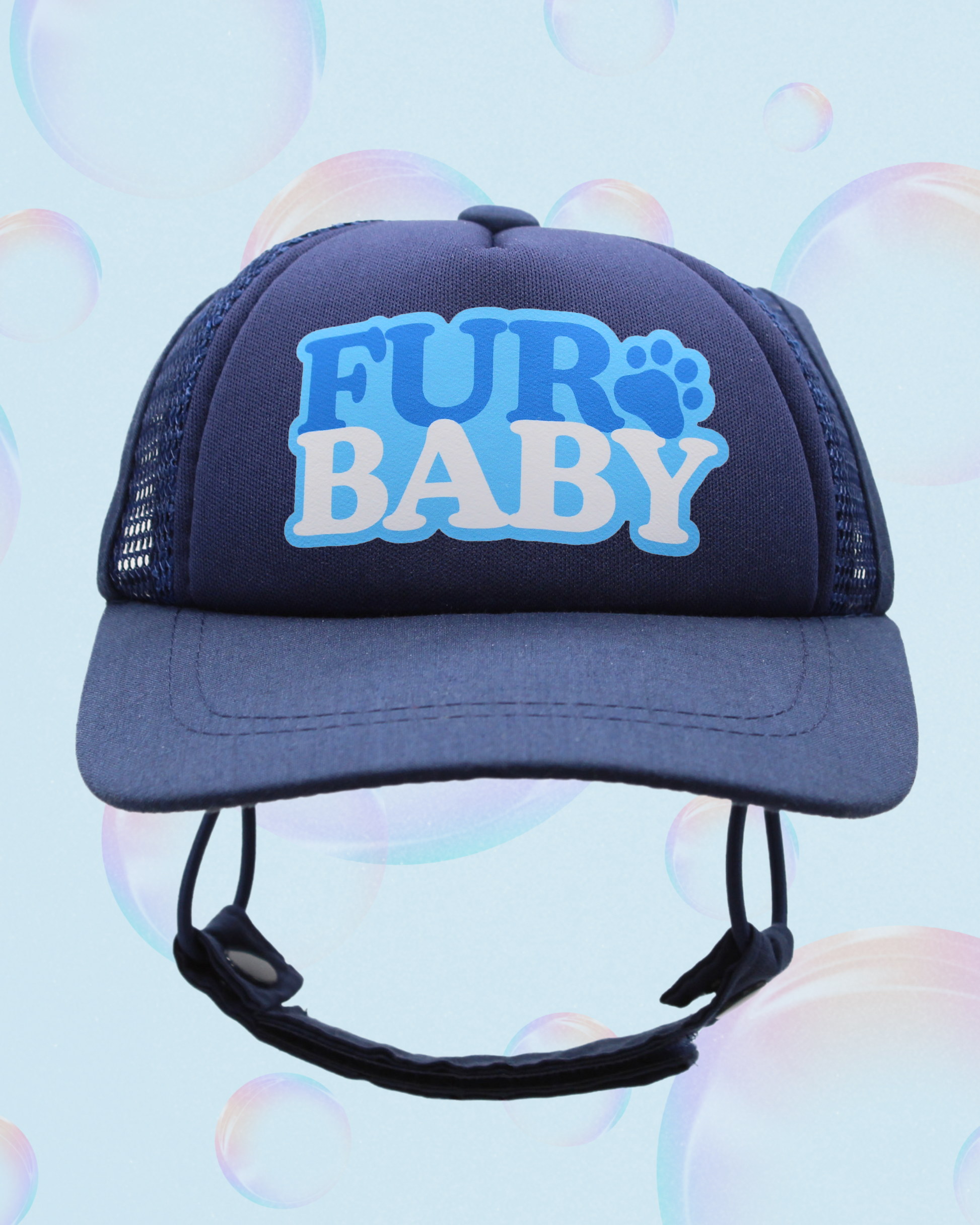 fur baby bubble text