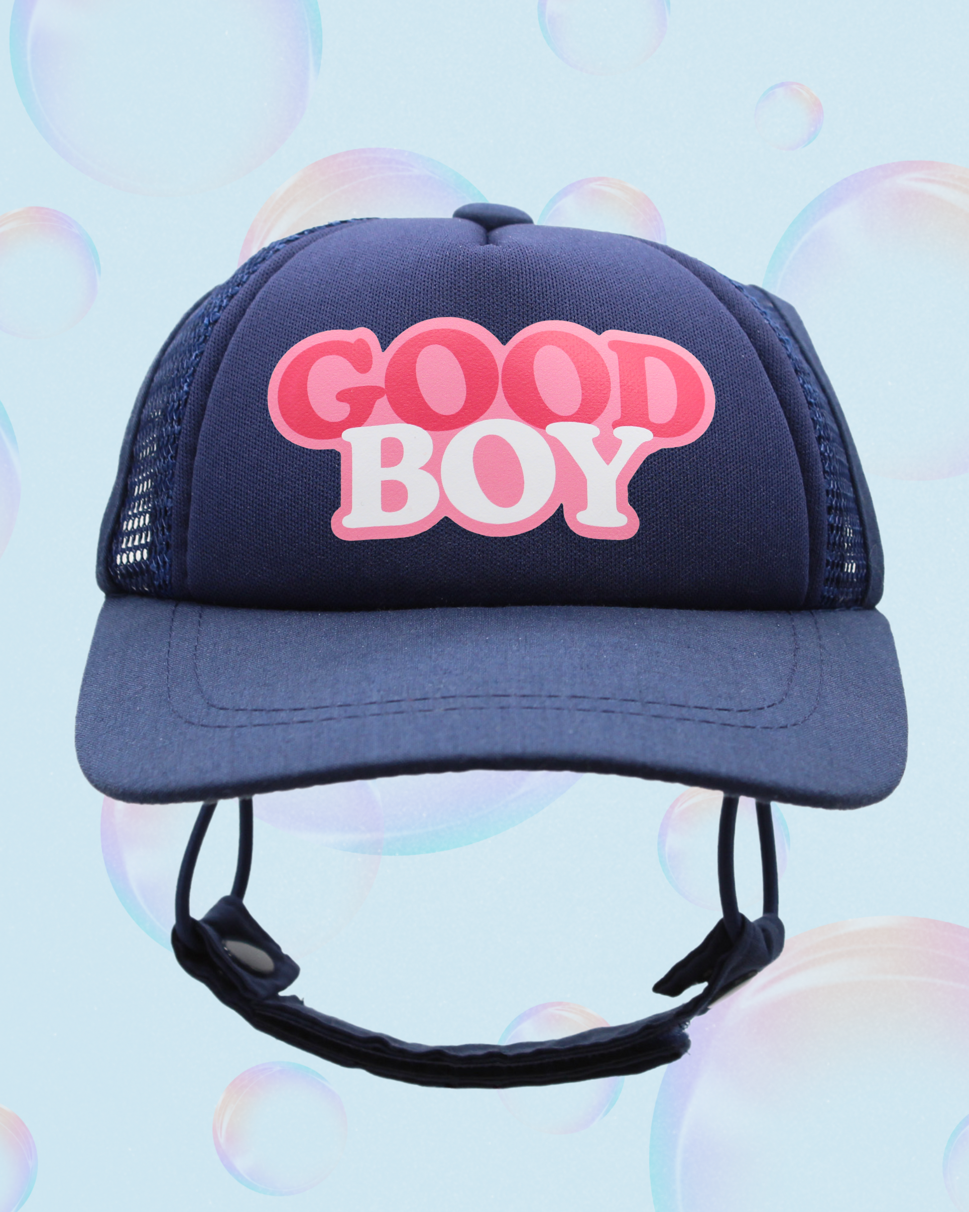 good boy bubble text
