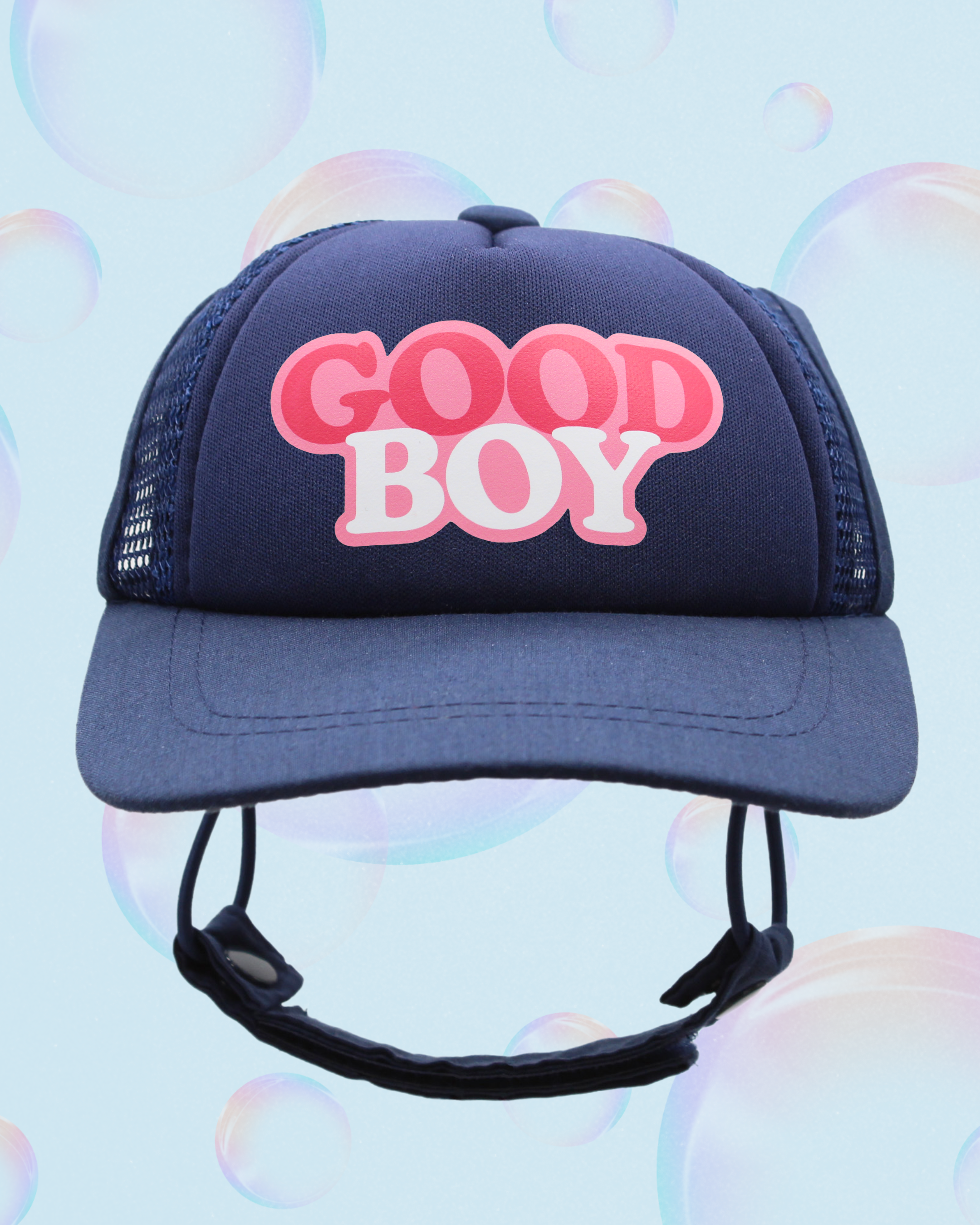 good boy bubble text