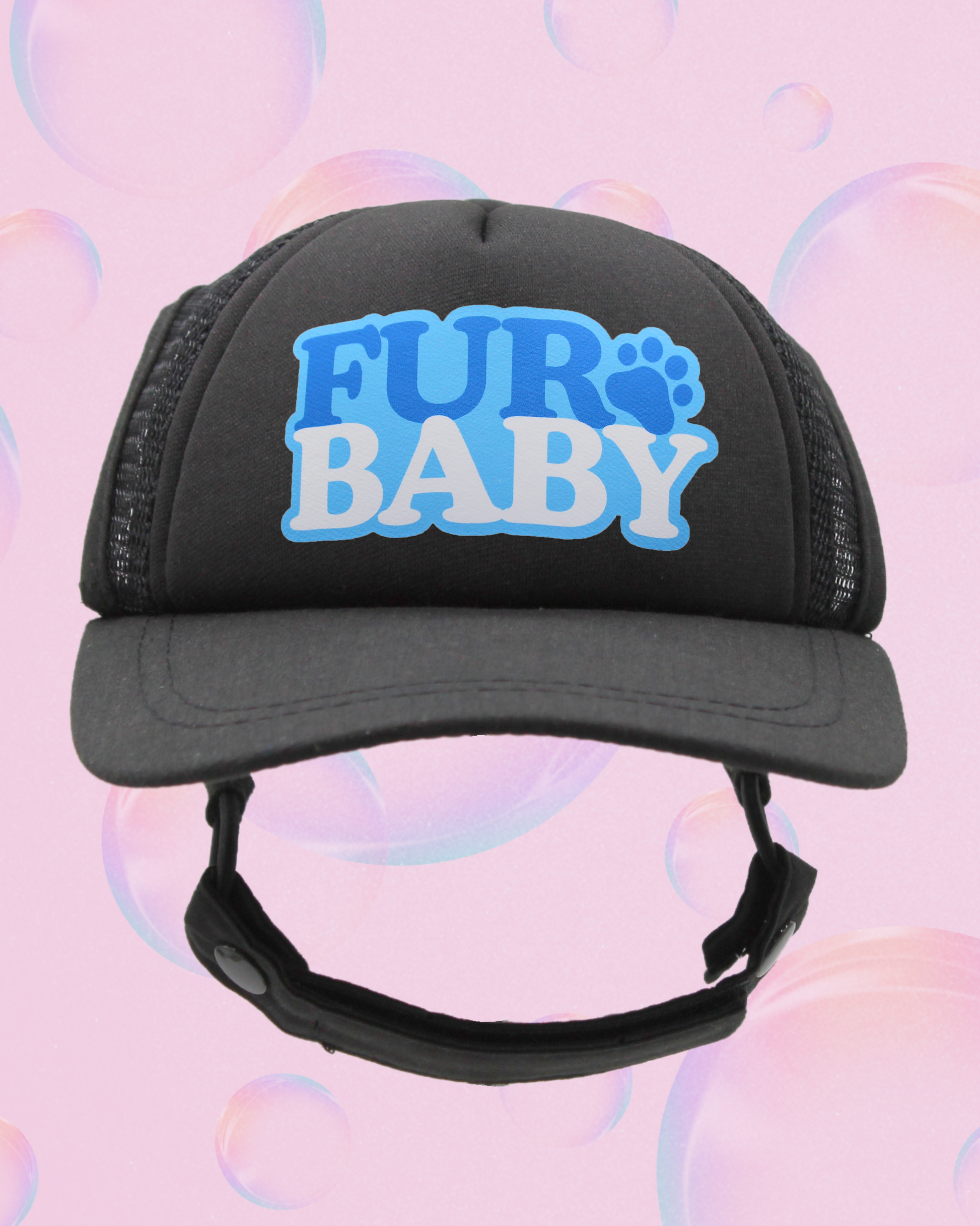 fur baby bubble text