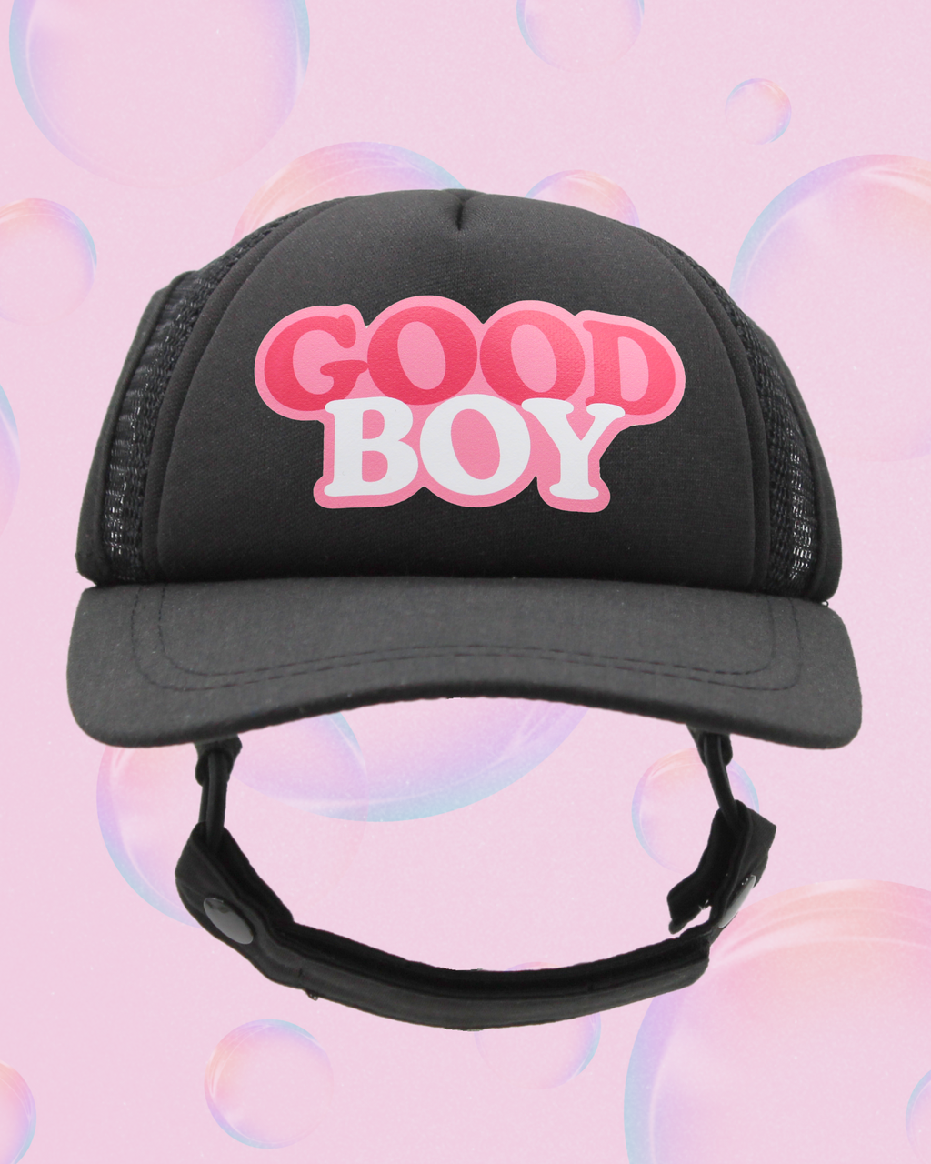 good boy bubble text