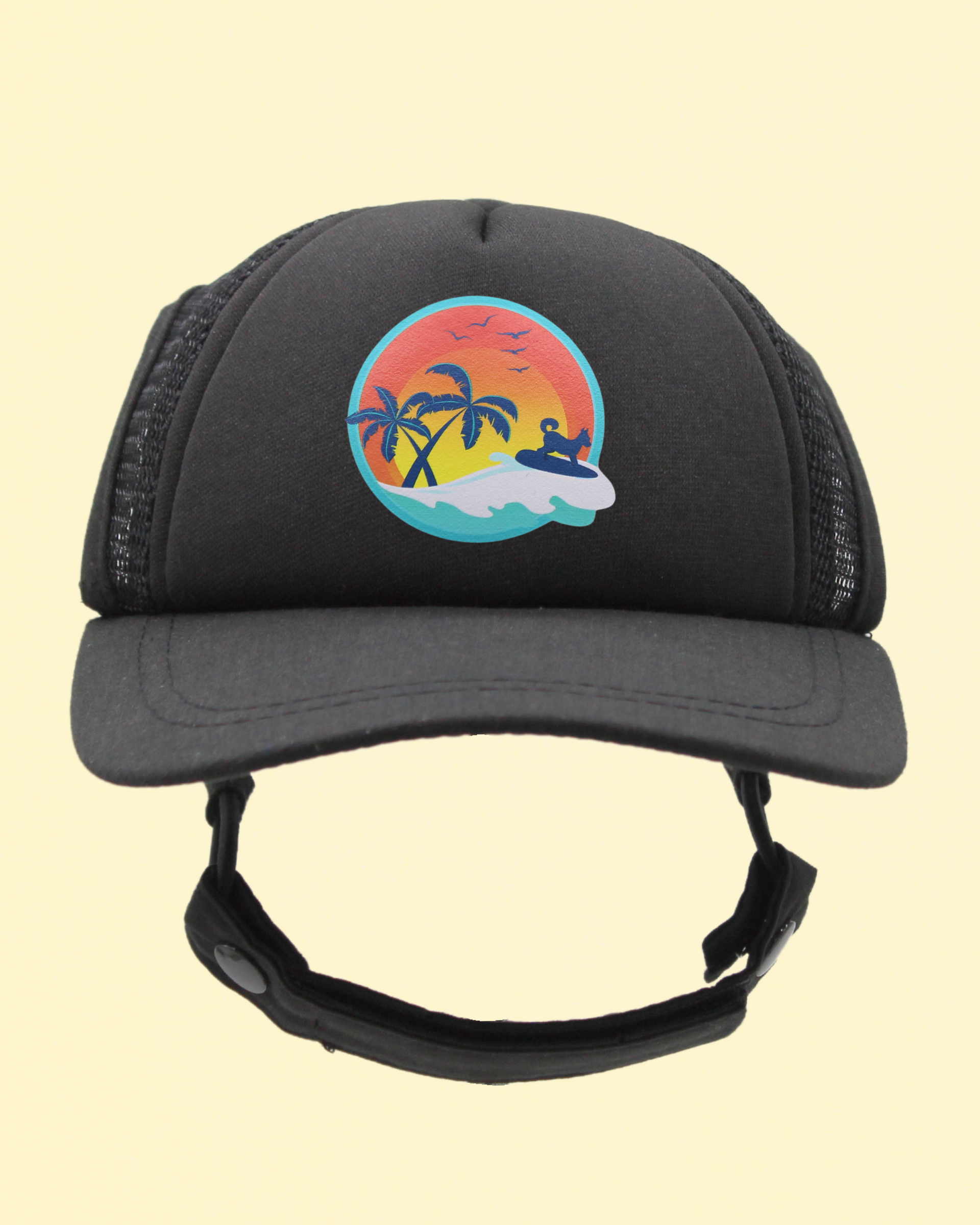 Surfer Dog Trucker Hat for Beach Vibes PupLid