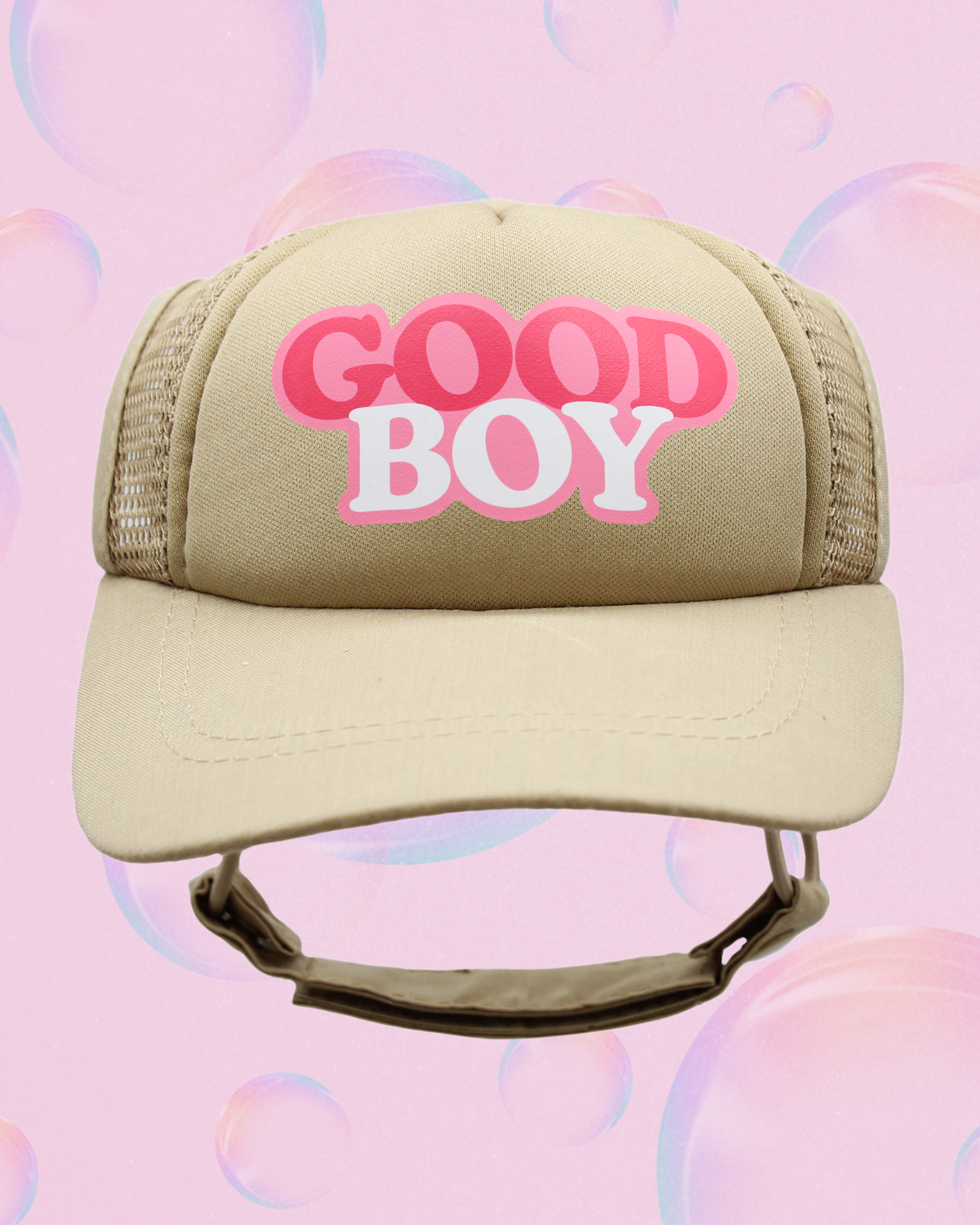 good boy bubble text