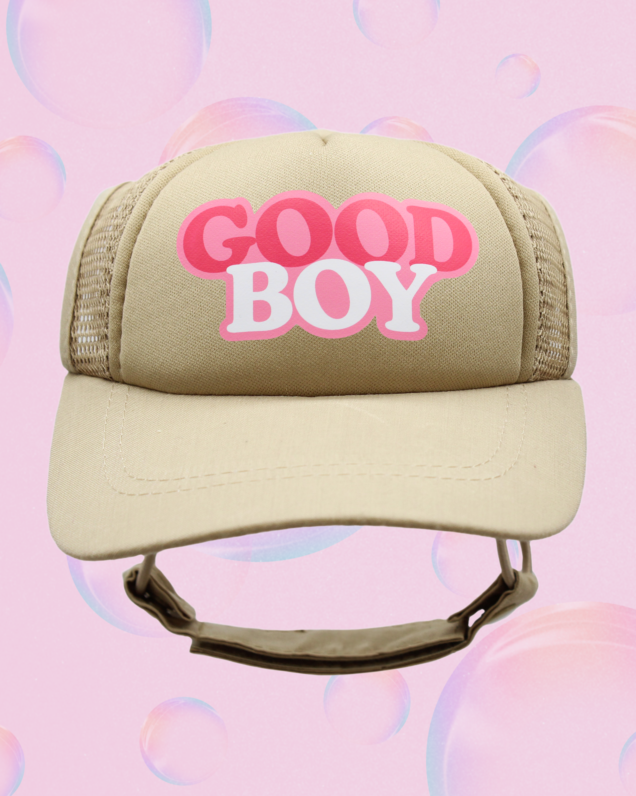 good boy bubble text