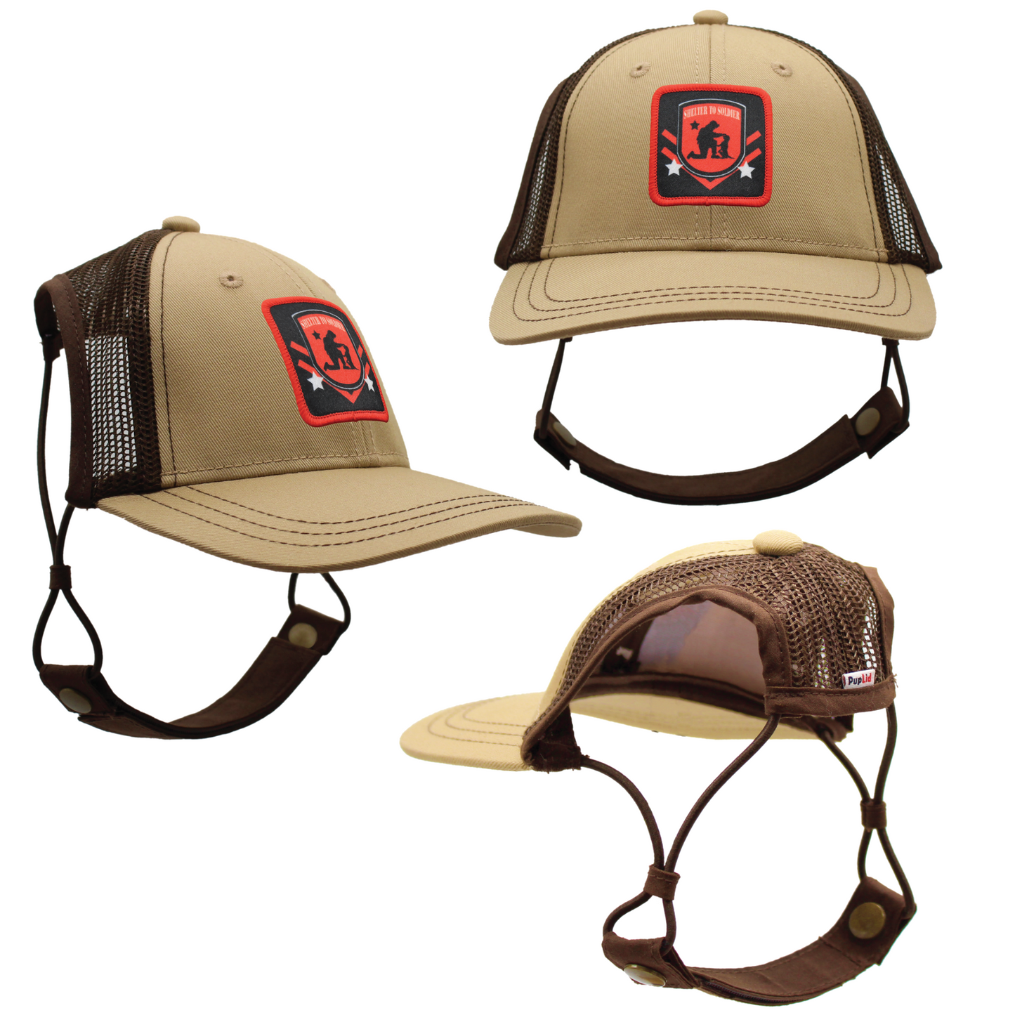 Shelter to Soldier x PupLid | Size Medium Dog Hat