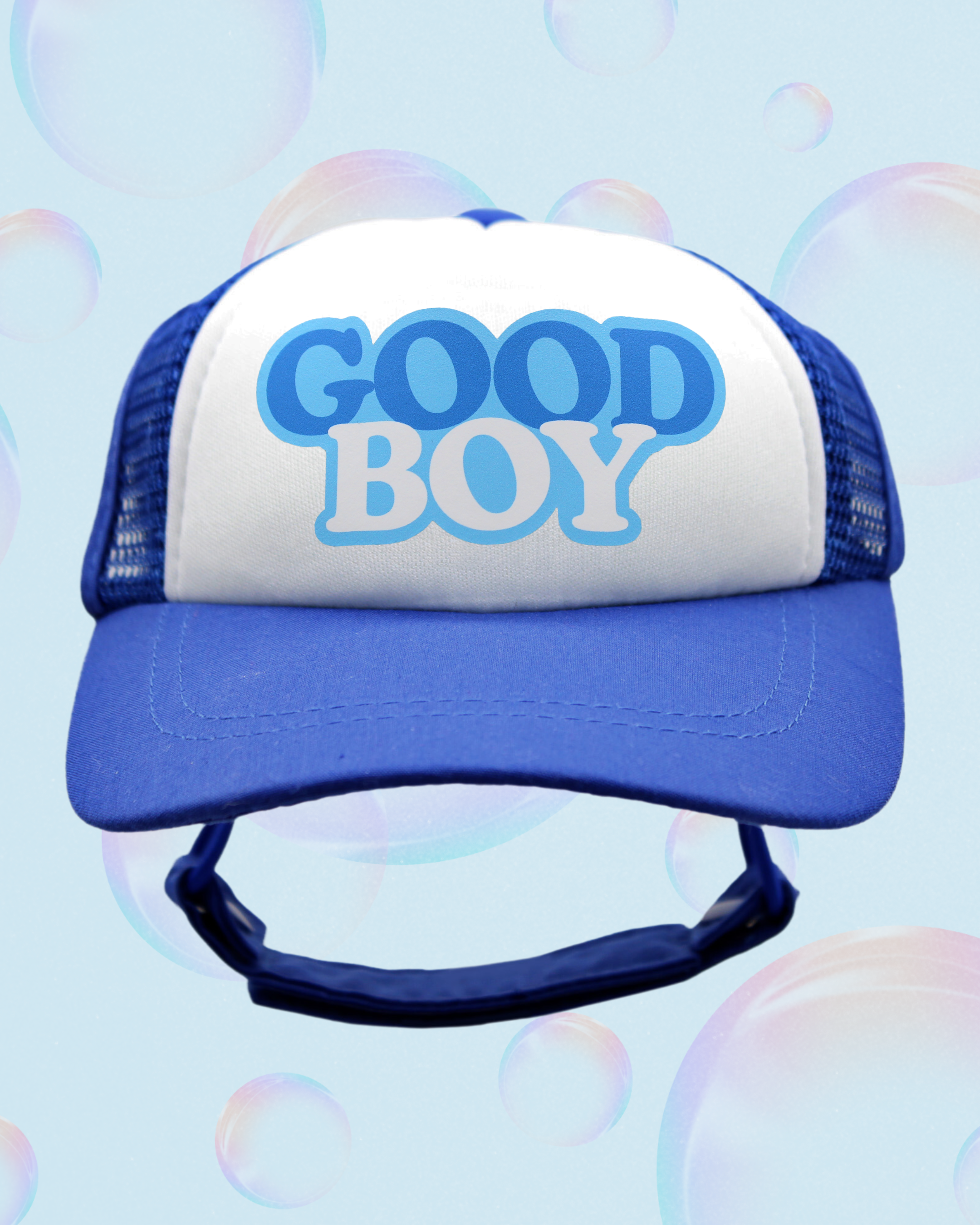good boy bubble text