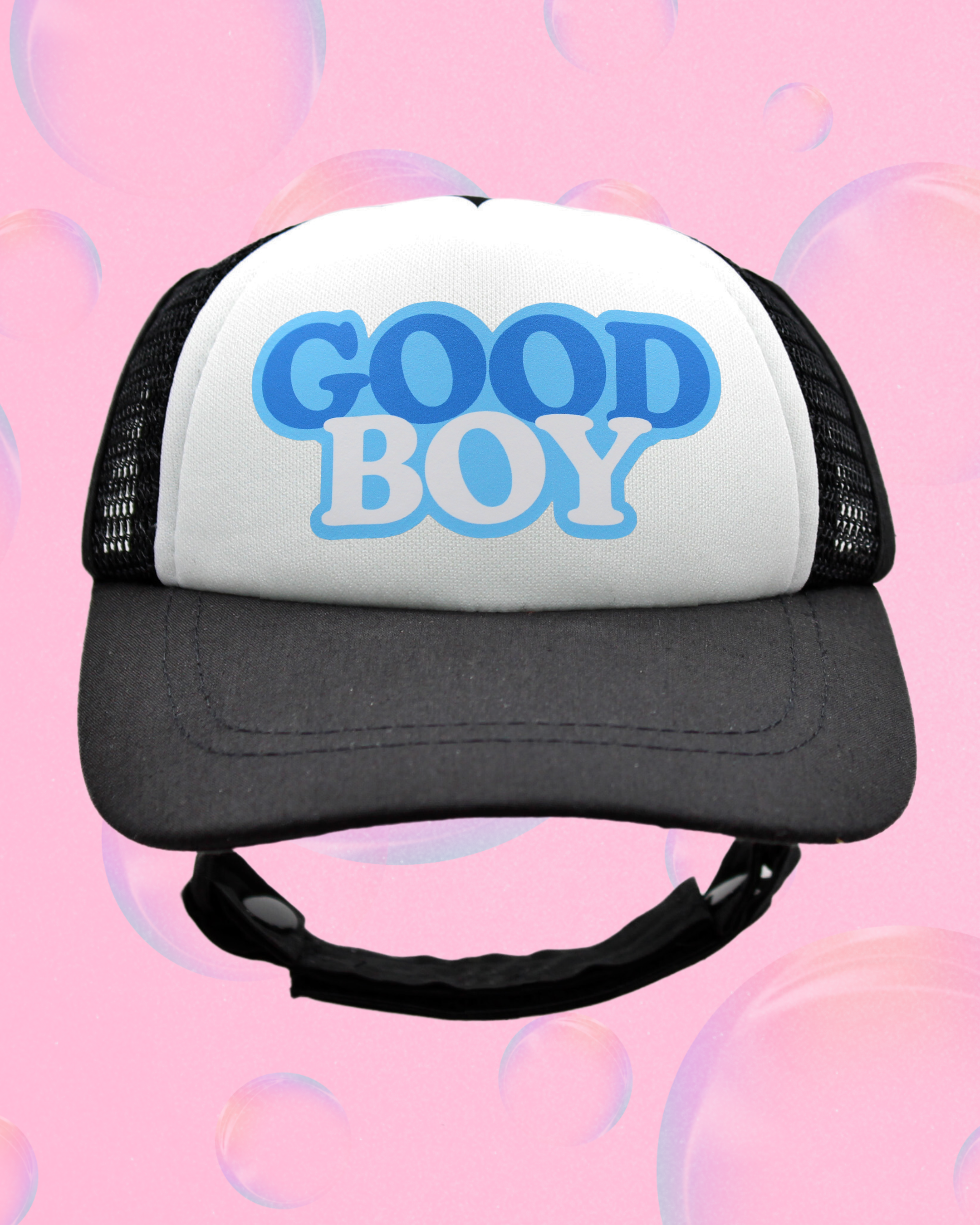 good boy bubble text
