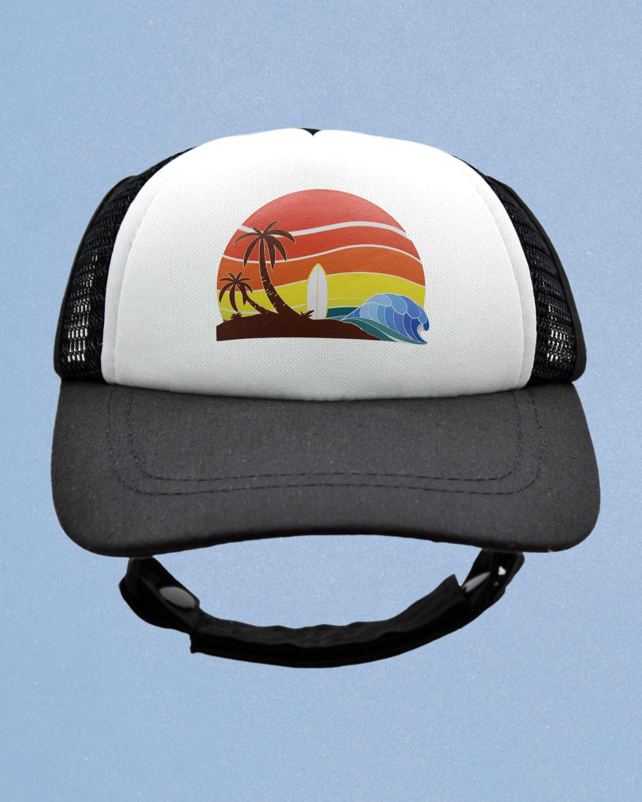 island sunset cat hat
