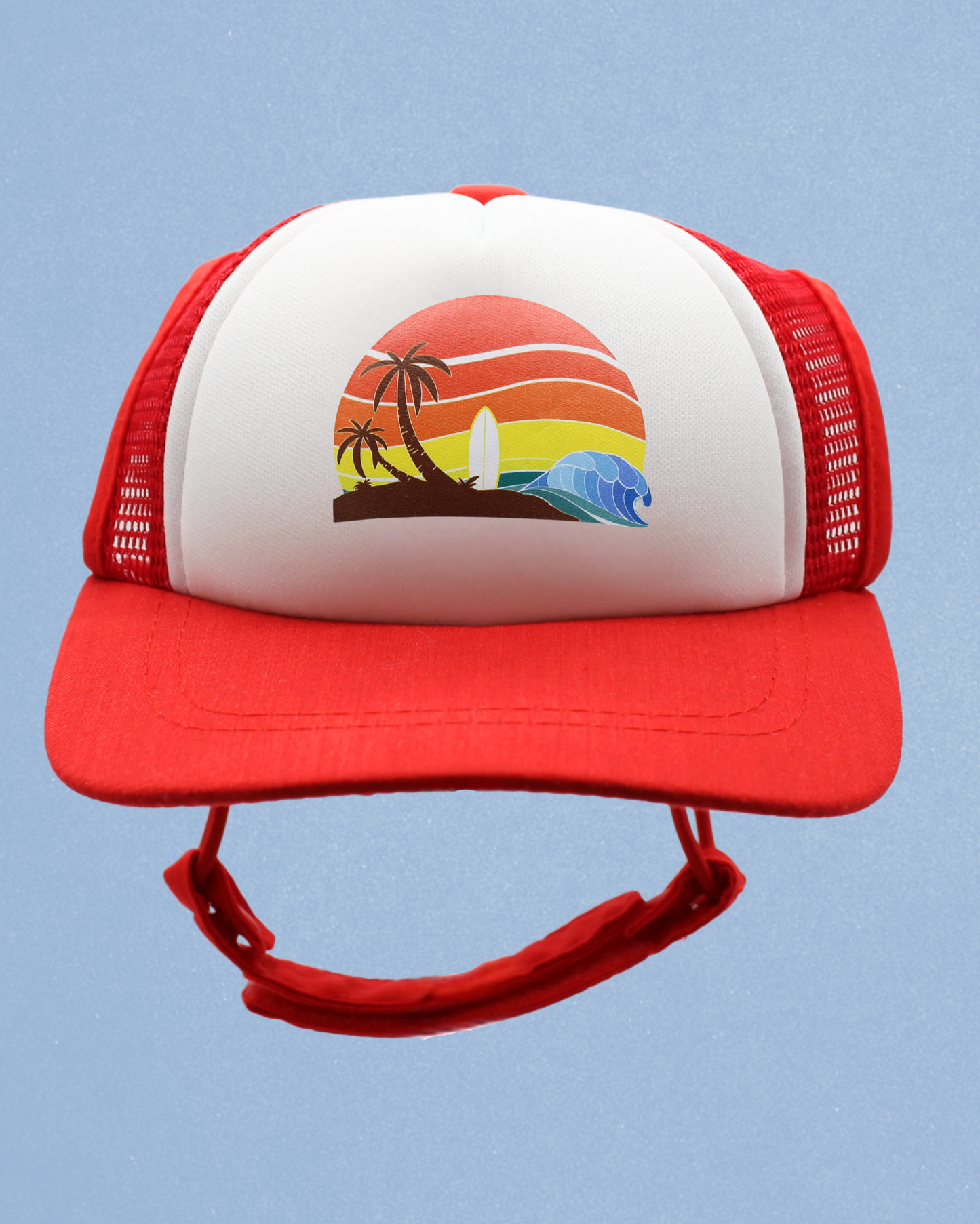 island sunset cat hat