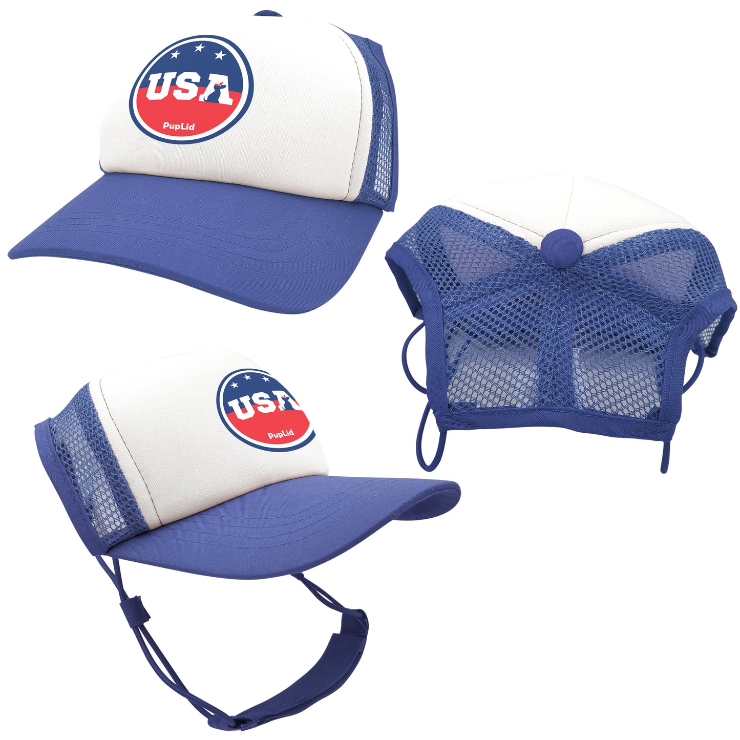 PupLid USA Designs | Shop Size Large Trucker Hats for Dogs