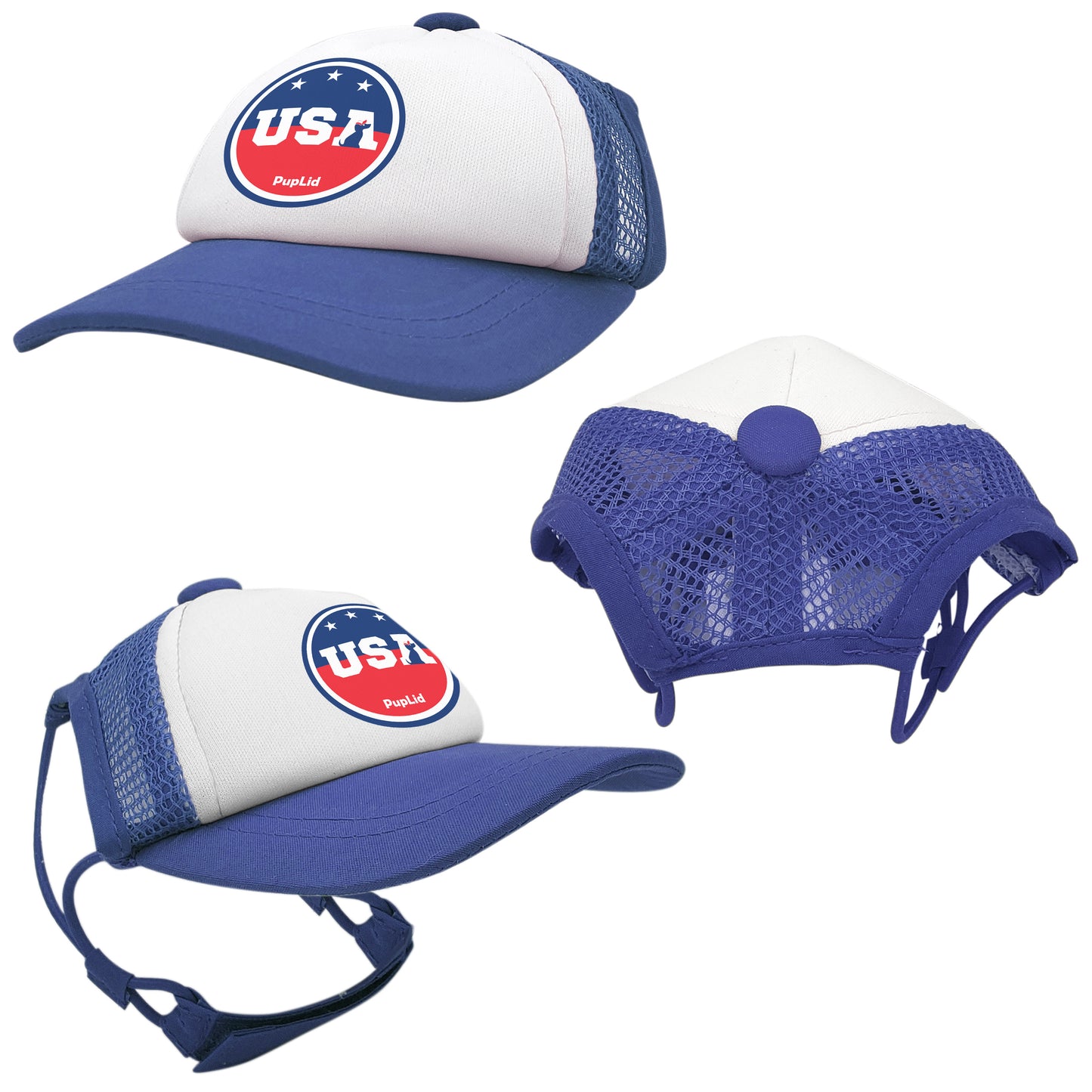 PupLid USA Designs | Size Medium Dog Hat