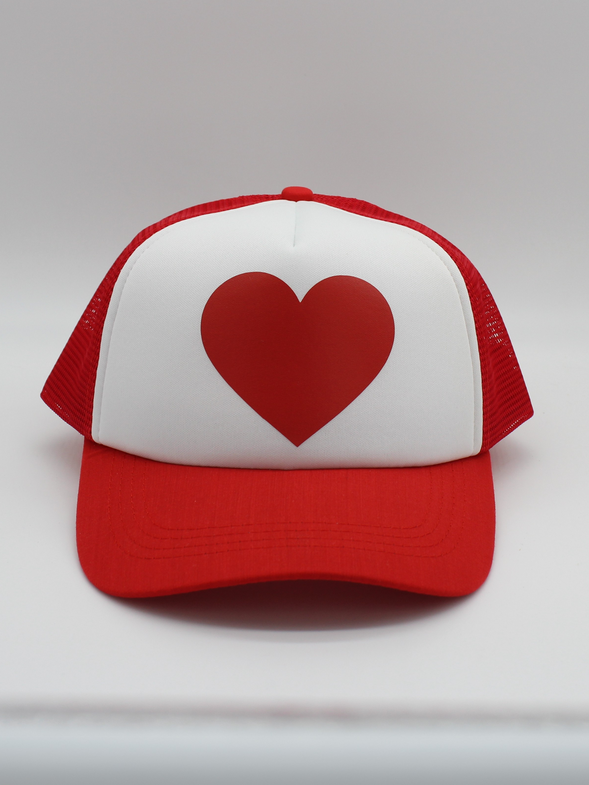 heart matching human hat