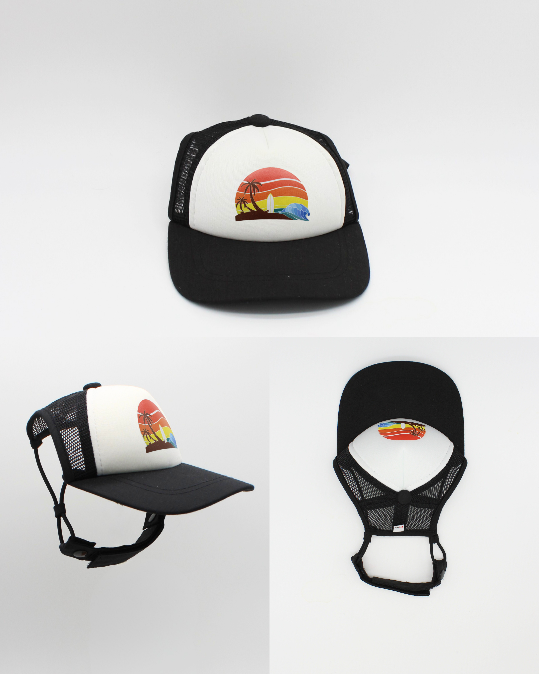 island sunset cat hat