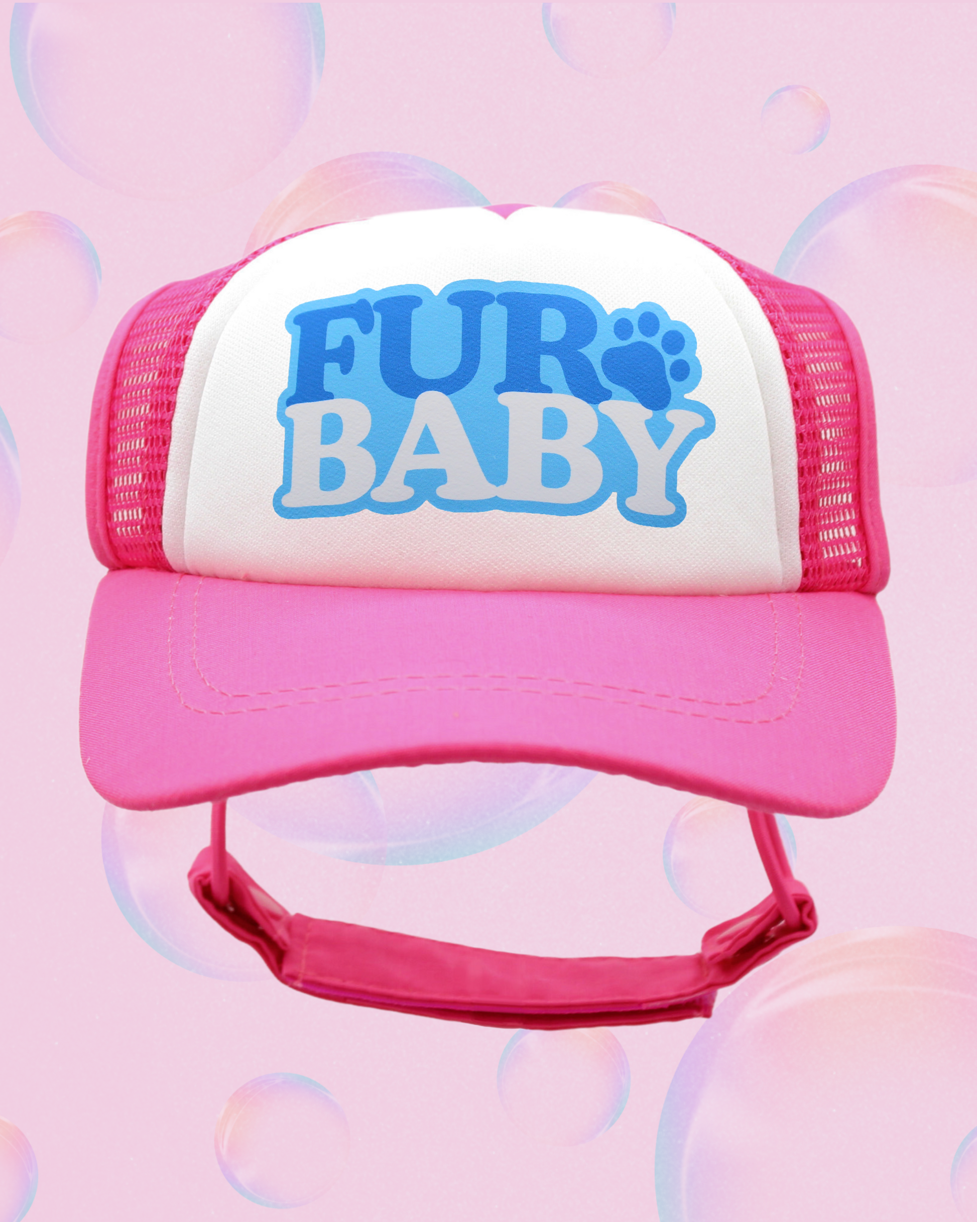 fur baby bubble text