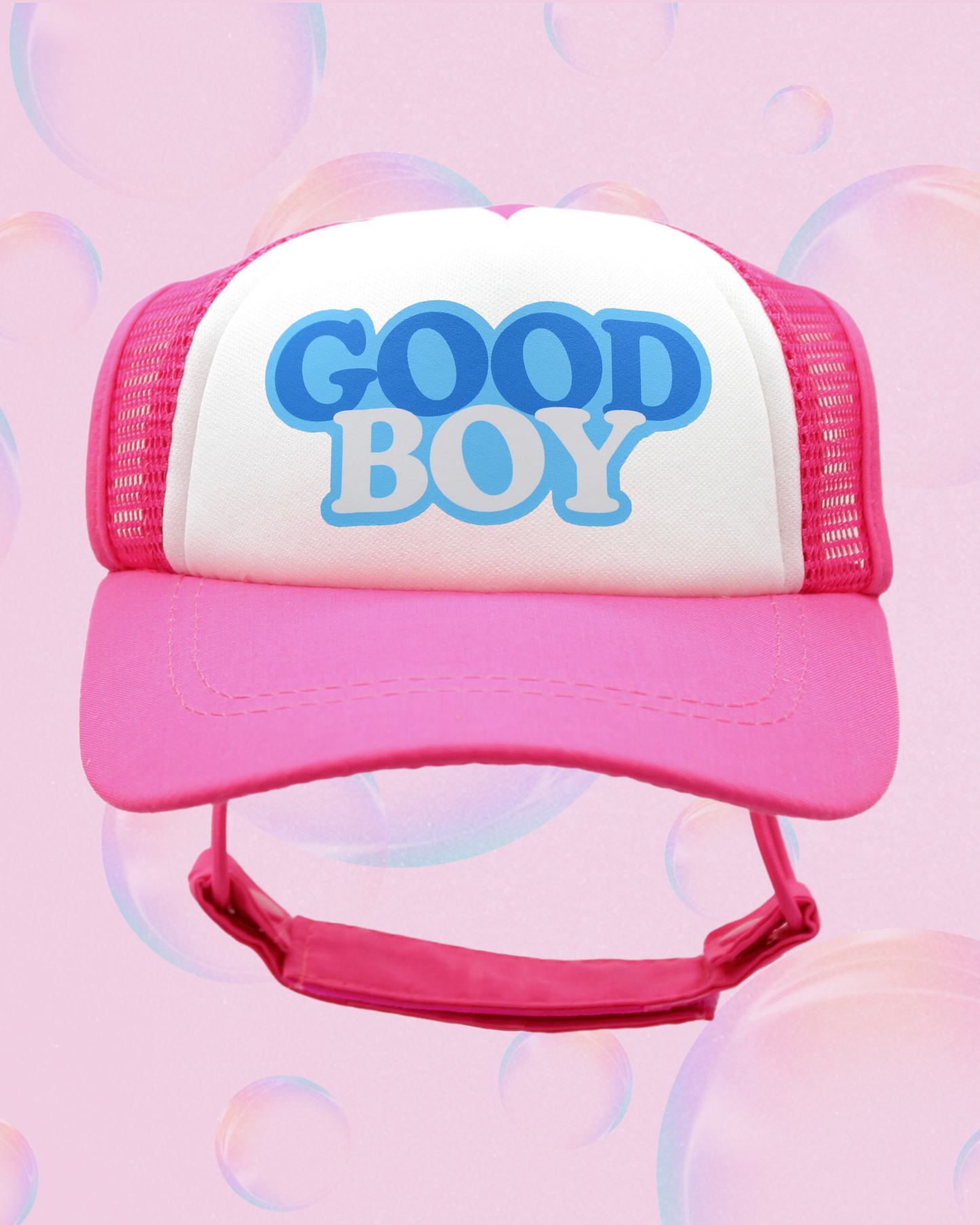 good boy bubble text