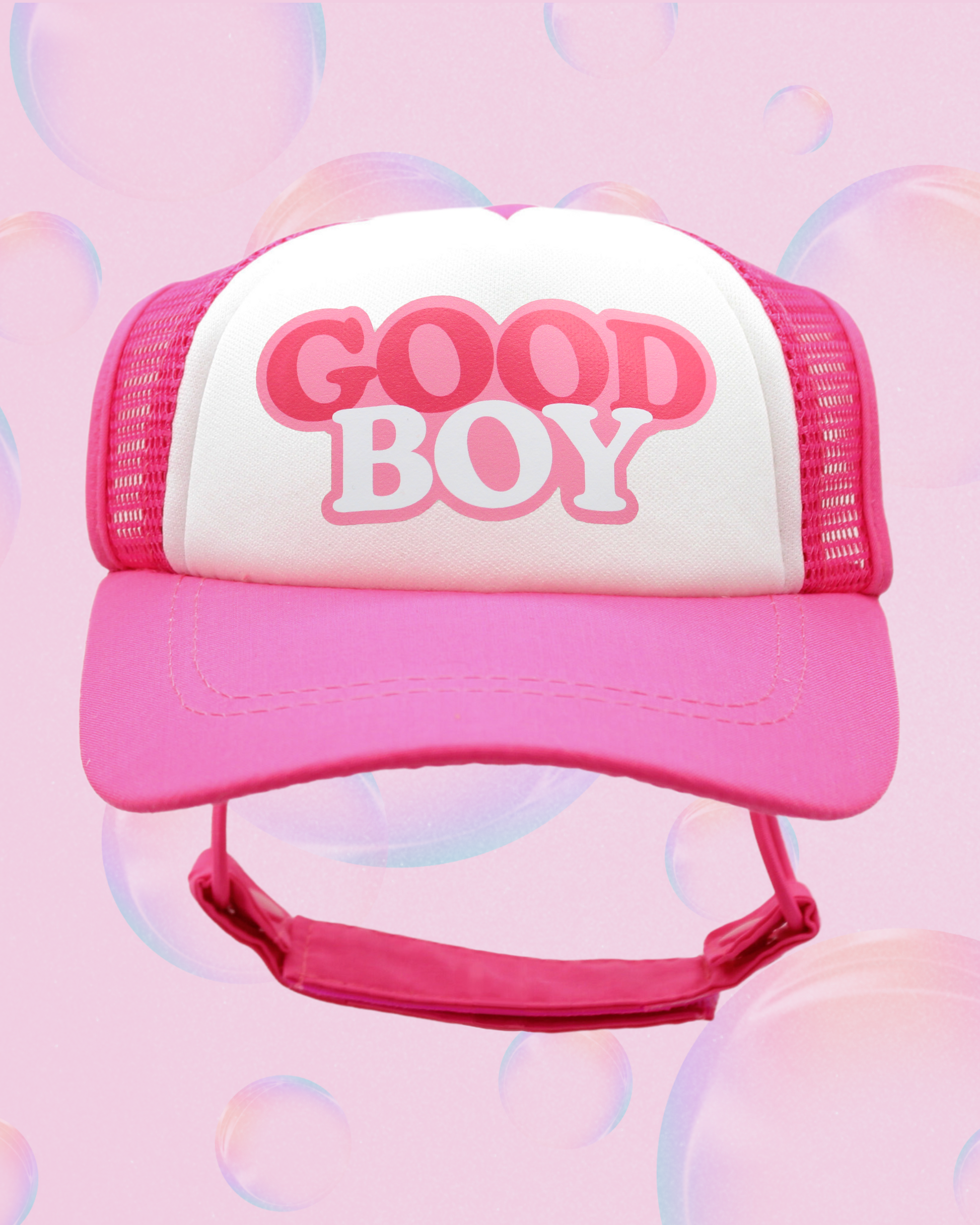 good boy bubble text