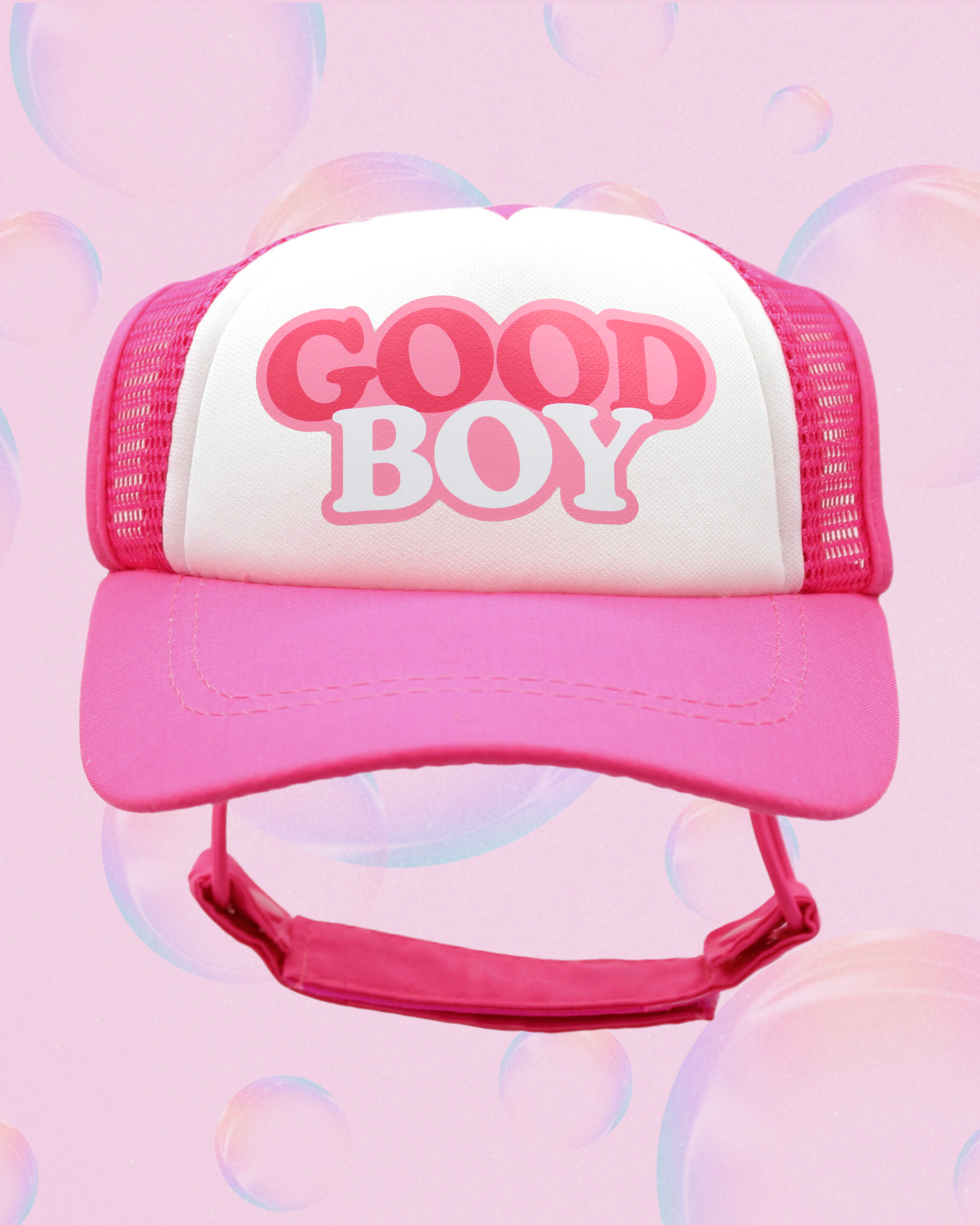 good boy bubble text
